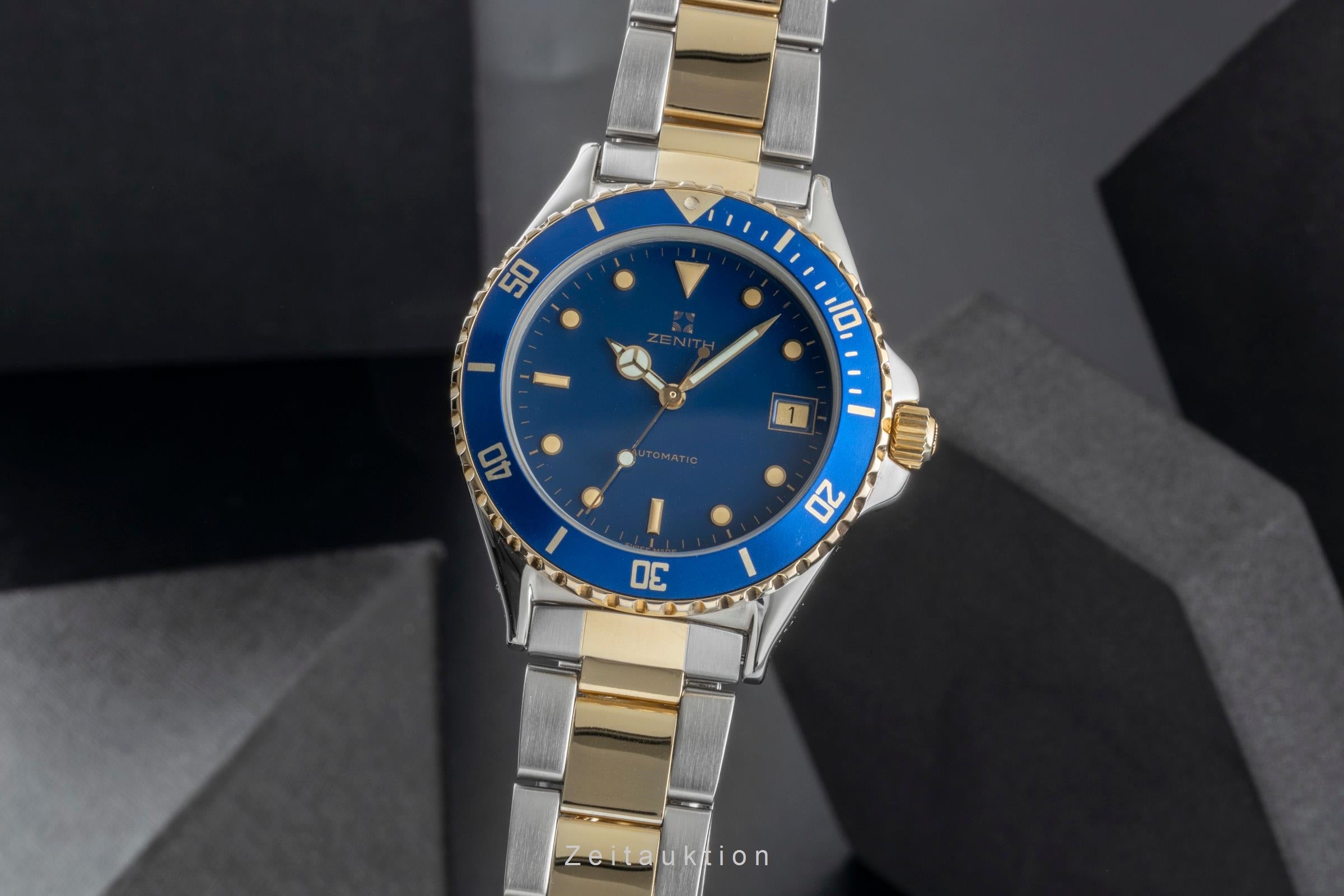 Zenith Rainbow acier / or  automatique montre pour hommes 59.0210.462  [2506368]