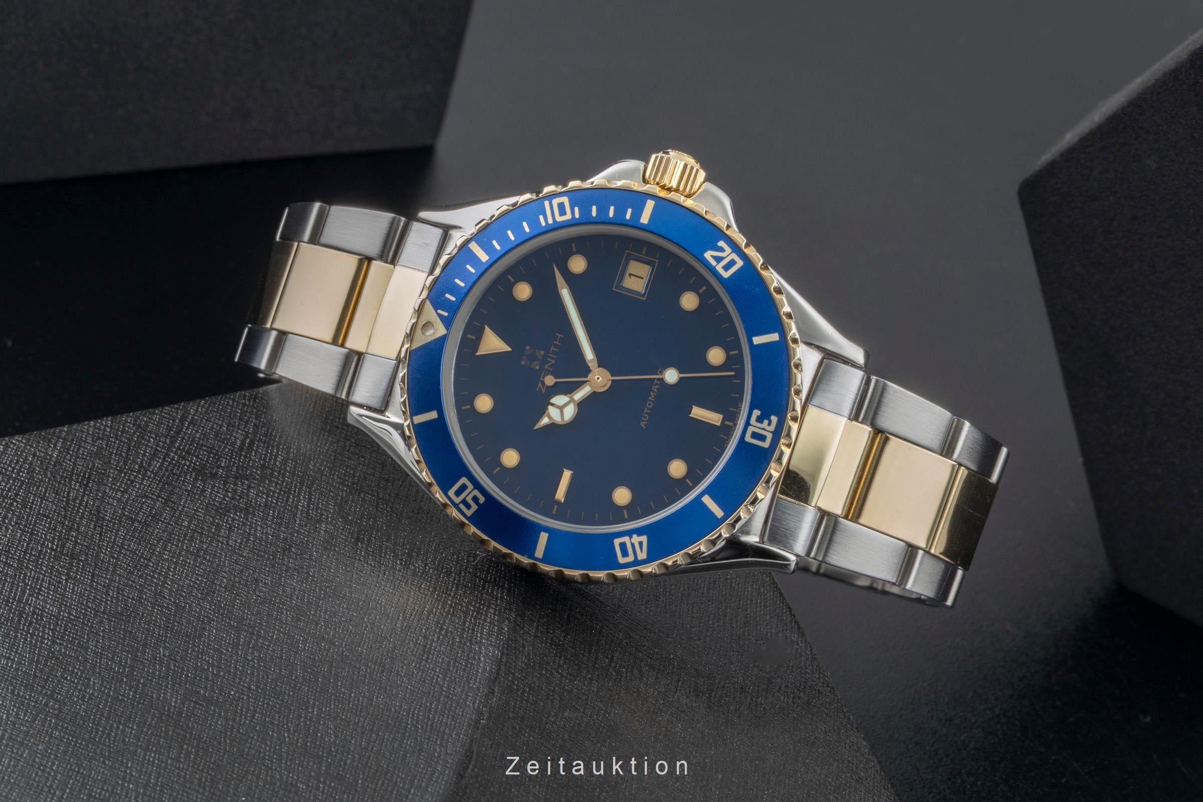 Zenith Rainbow acier / or  automatique montre pour hommes 59.0210.462  [2506368]