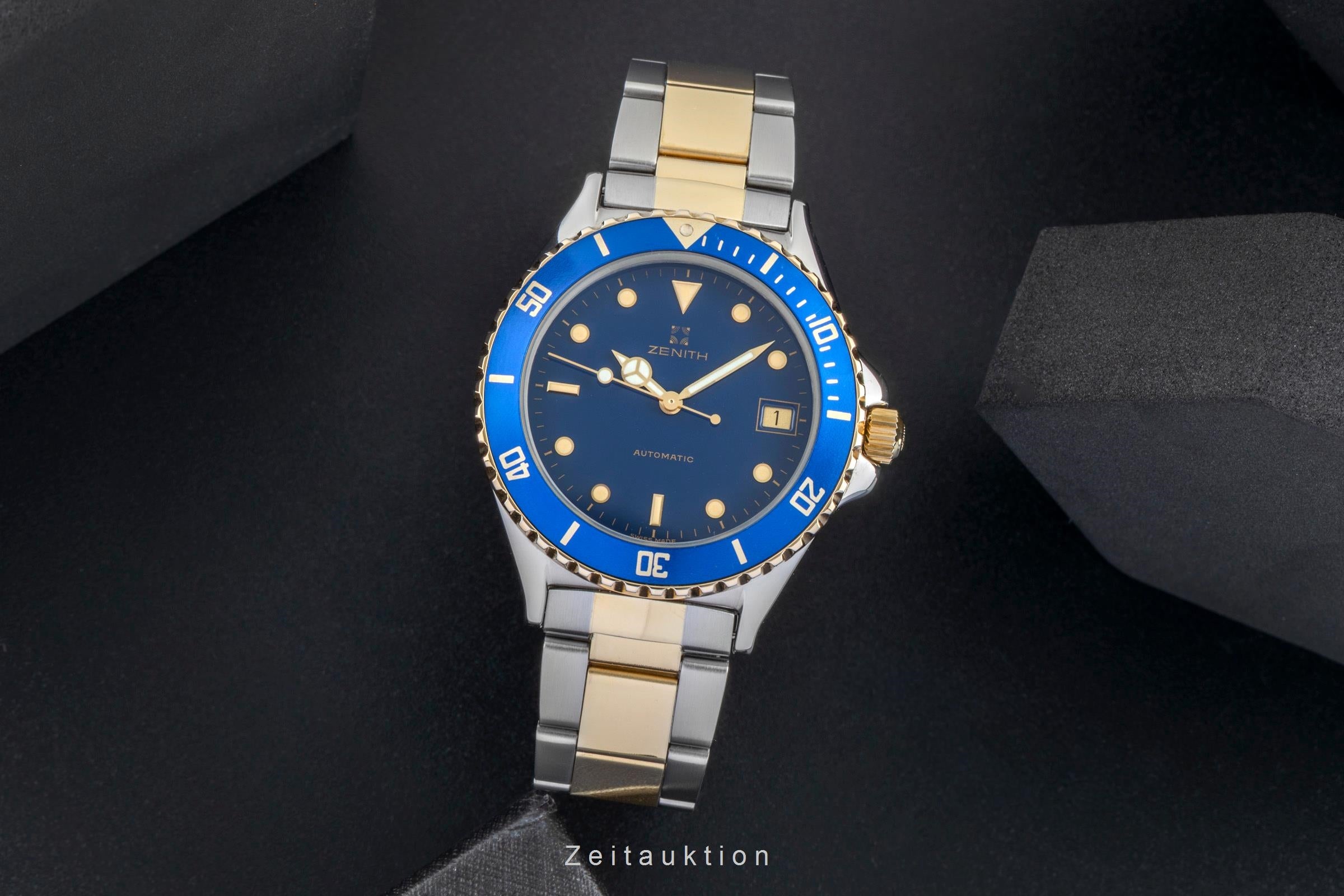 Zenith Rainbow acier / or  automatique montre pour hommes 59.0210.462  [2506368]