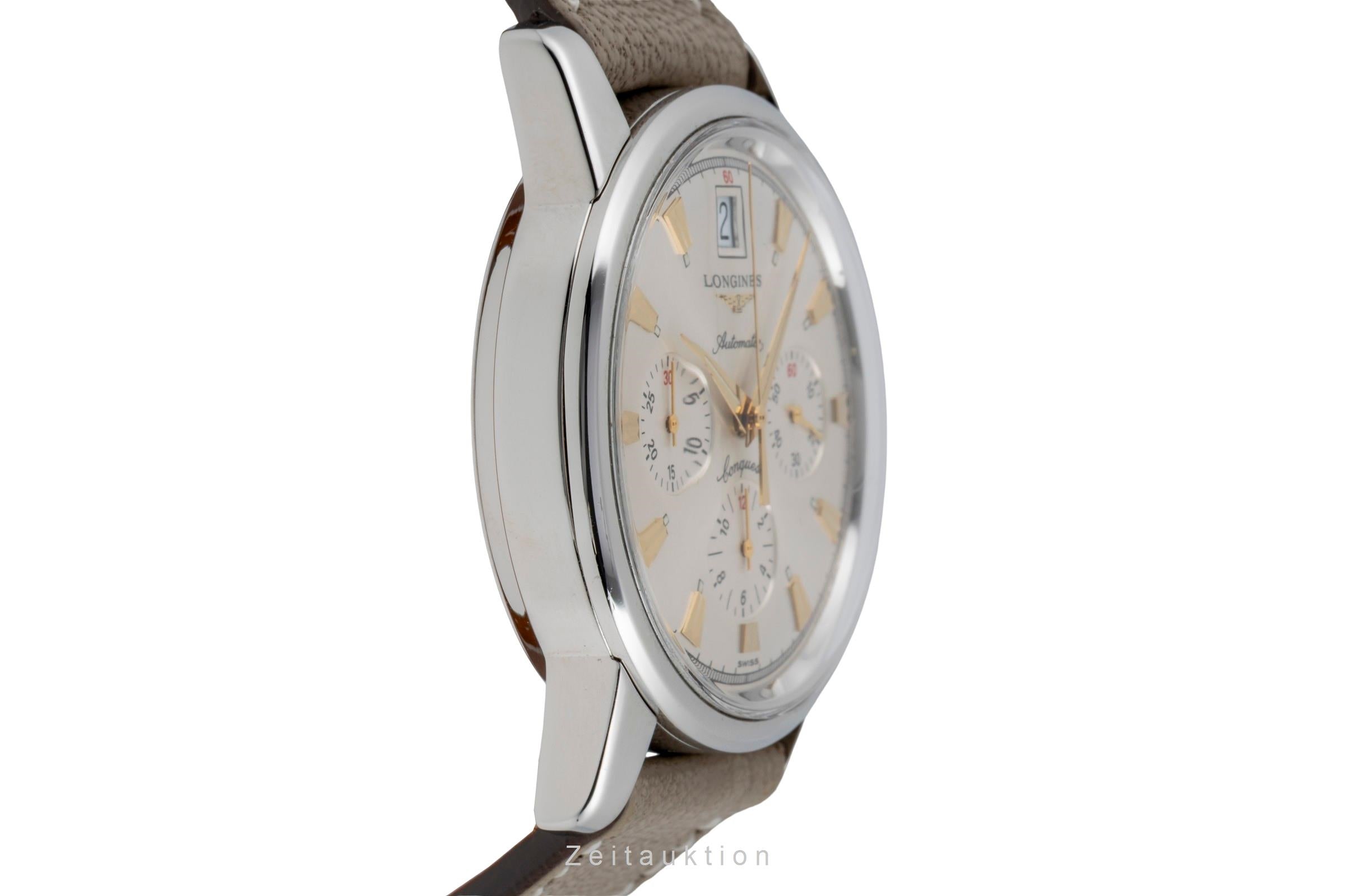 Longines Conquest Heritage chronographe acier automatique montre pour hommes L1.641.4  [2506370]