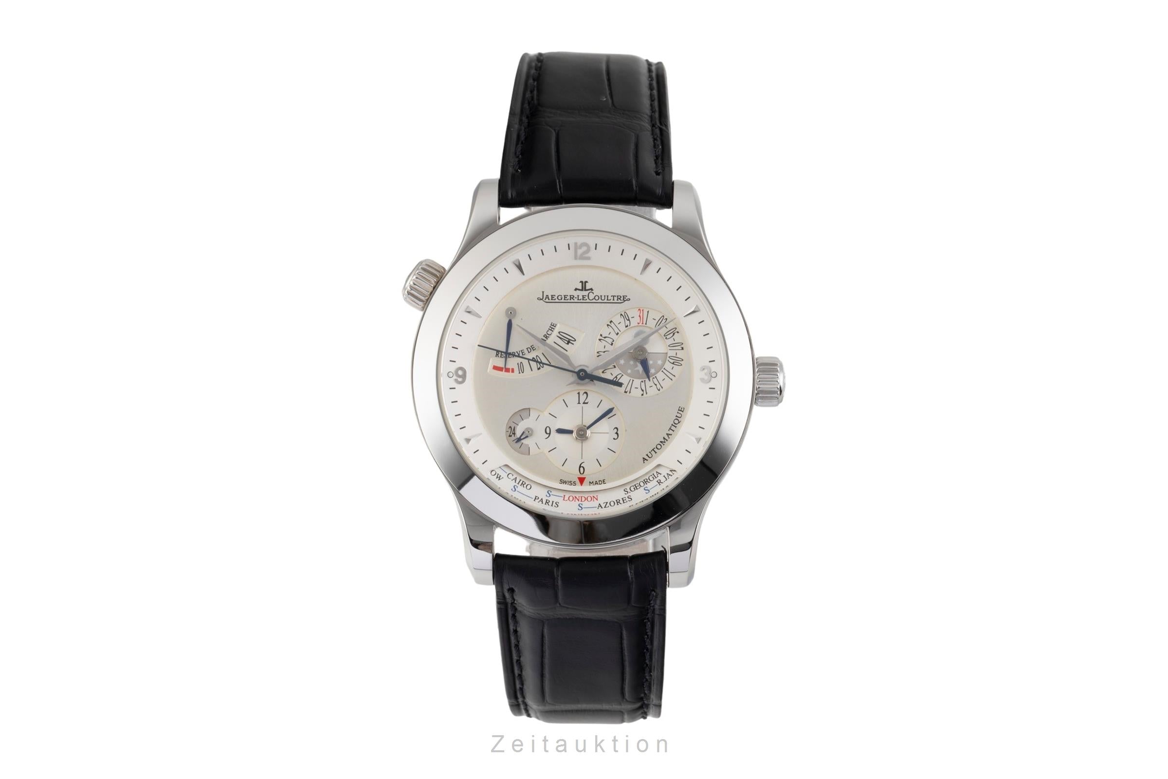 Jaeger LeCoultre Master Geographic Stahl Automatik Ref. Q1508420 147.8.57.S B&P [2506371]