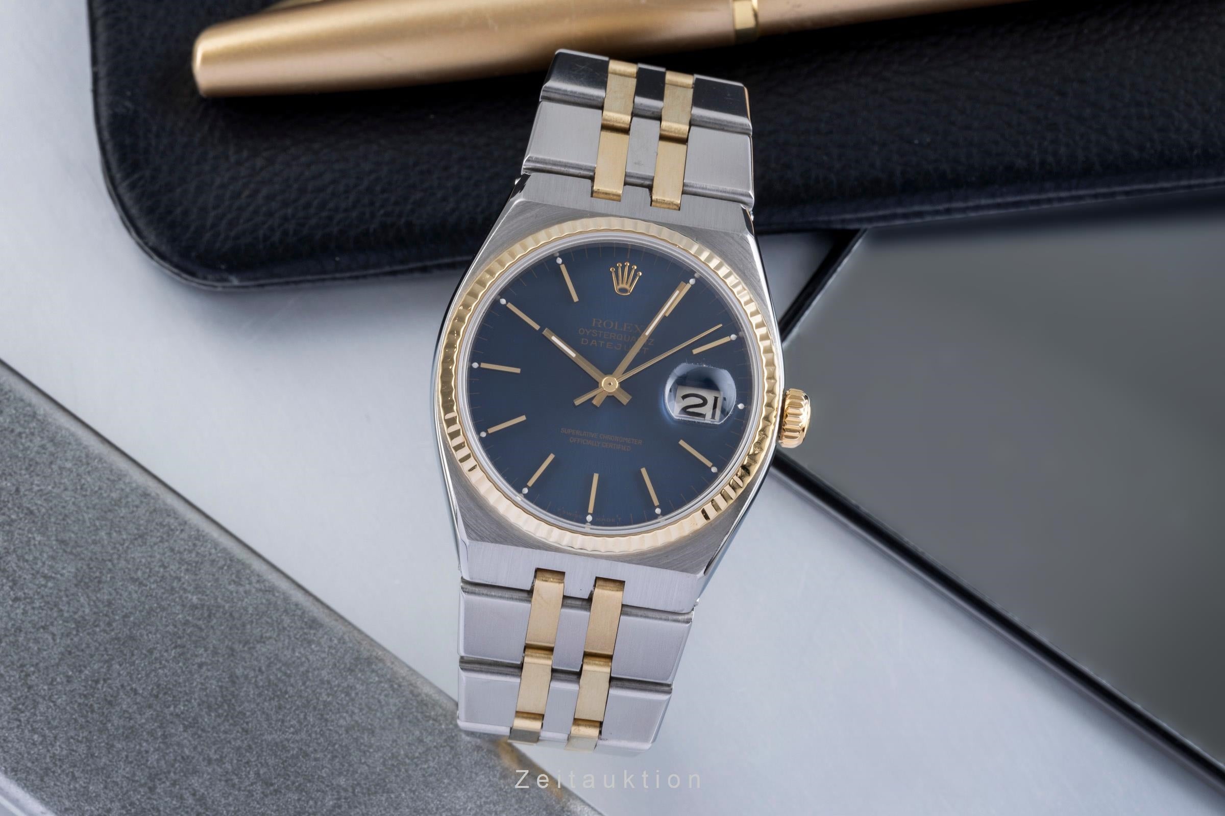 Rolex Datejust acero / oro cuarzo reloj para caballeros 17013 Vintage  [2506373]