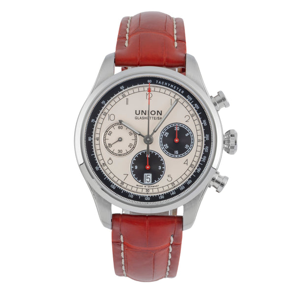 Union Glashütte Belisar chronographe acier automatique montre pour hommes D009.427.16.262.00 LP: 2950EUR  [2506380]
