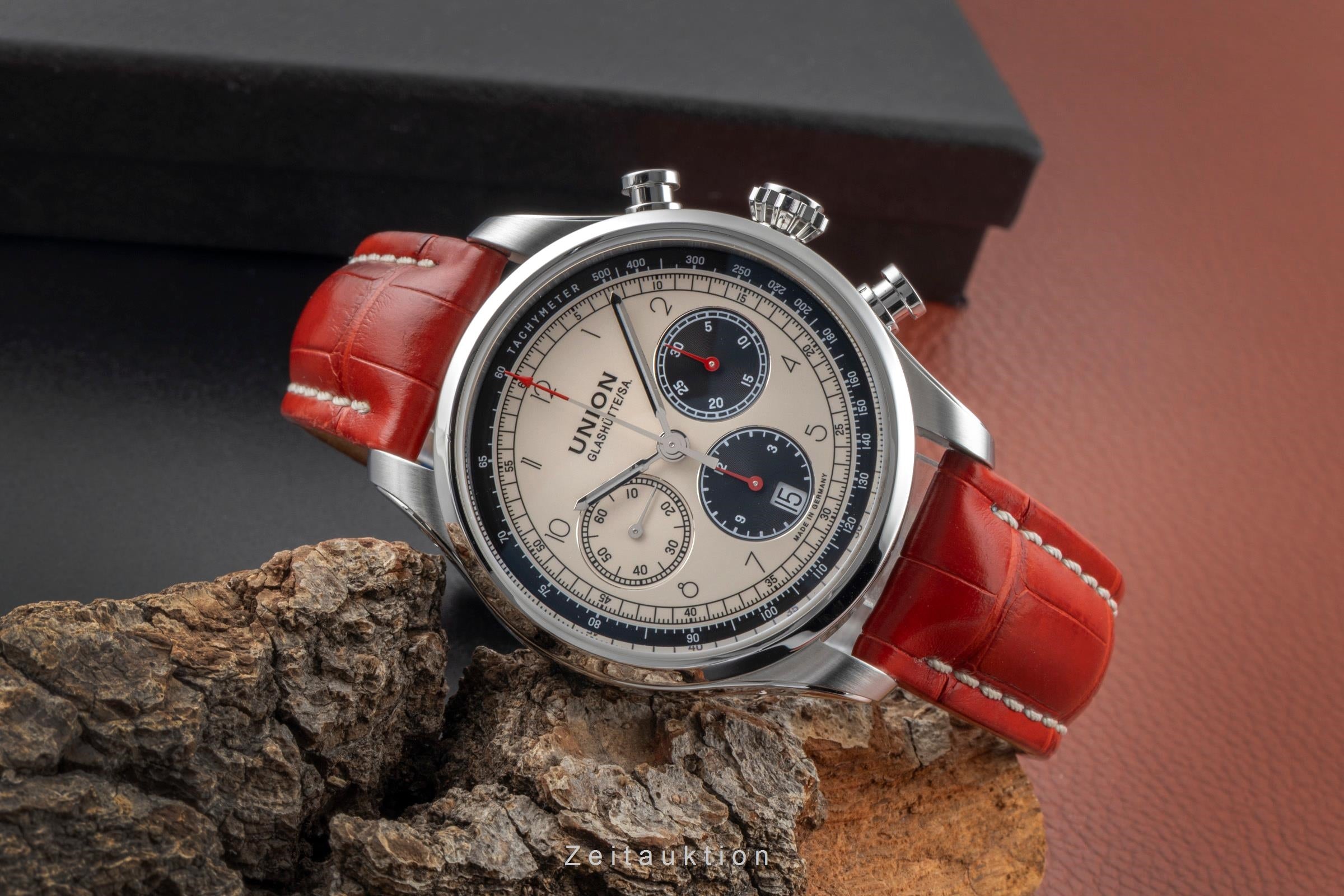 Union Glashütte Belisar chronographe acier automatique montre pour hommes D009.427.16.262.00 LP: 2950EUR  [2506380]