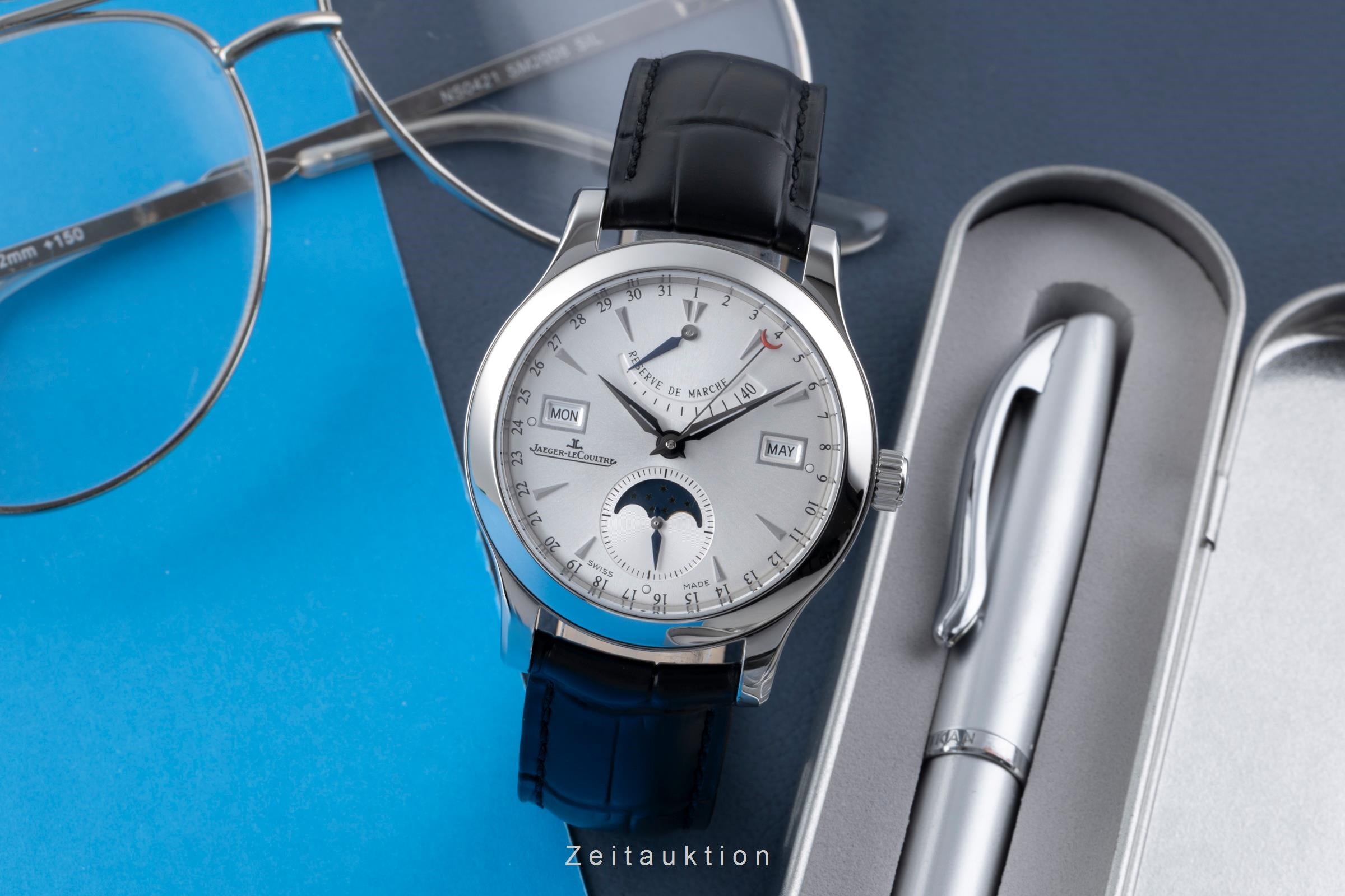 Jaeger LeCoultre Master Calendar acero automático reloj para caballeros Q151842A  ,147.8.41.S   [2506384]