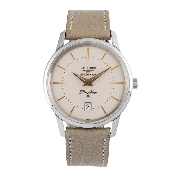 Longines Flagship Heritage Automatik Edelstahl Herrenuhr Ref. L4.795.4.78.2 B&P [2506391]
