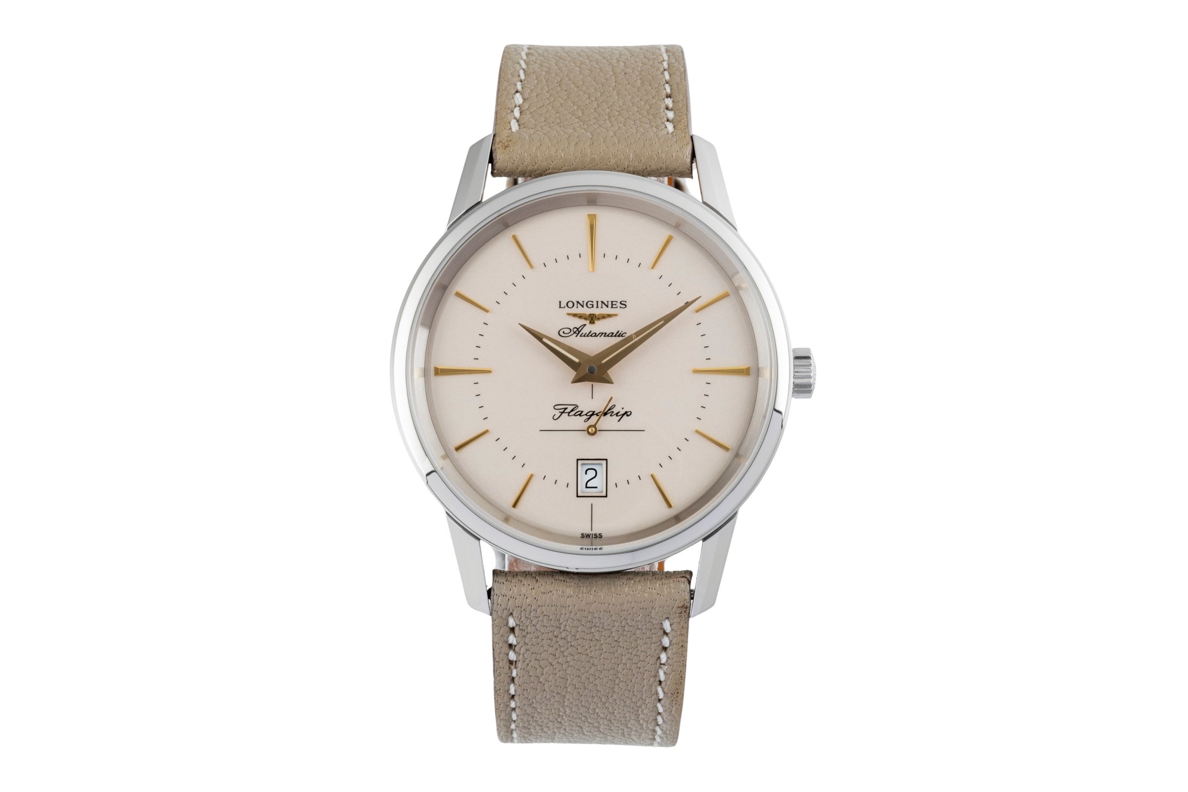 Longines Flagship Heritage Automatik Edelstahl Herrenuhr Ref. L4.795.4.78.2 B&P [2506391]