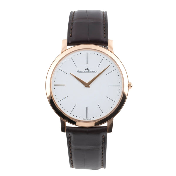 Jaeger LeCoultre Master Ultra Thin oro rosado de 18 quilates cuerda manual reloj para caballeros Q1292520  ,120.2.79  [2506392]