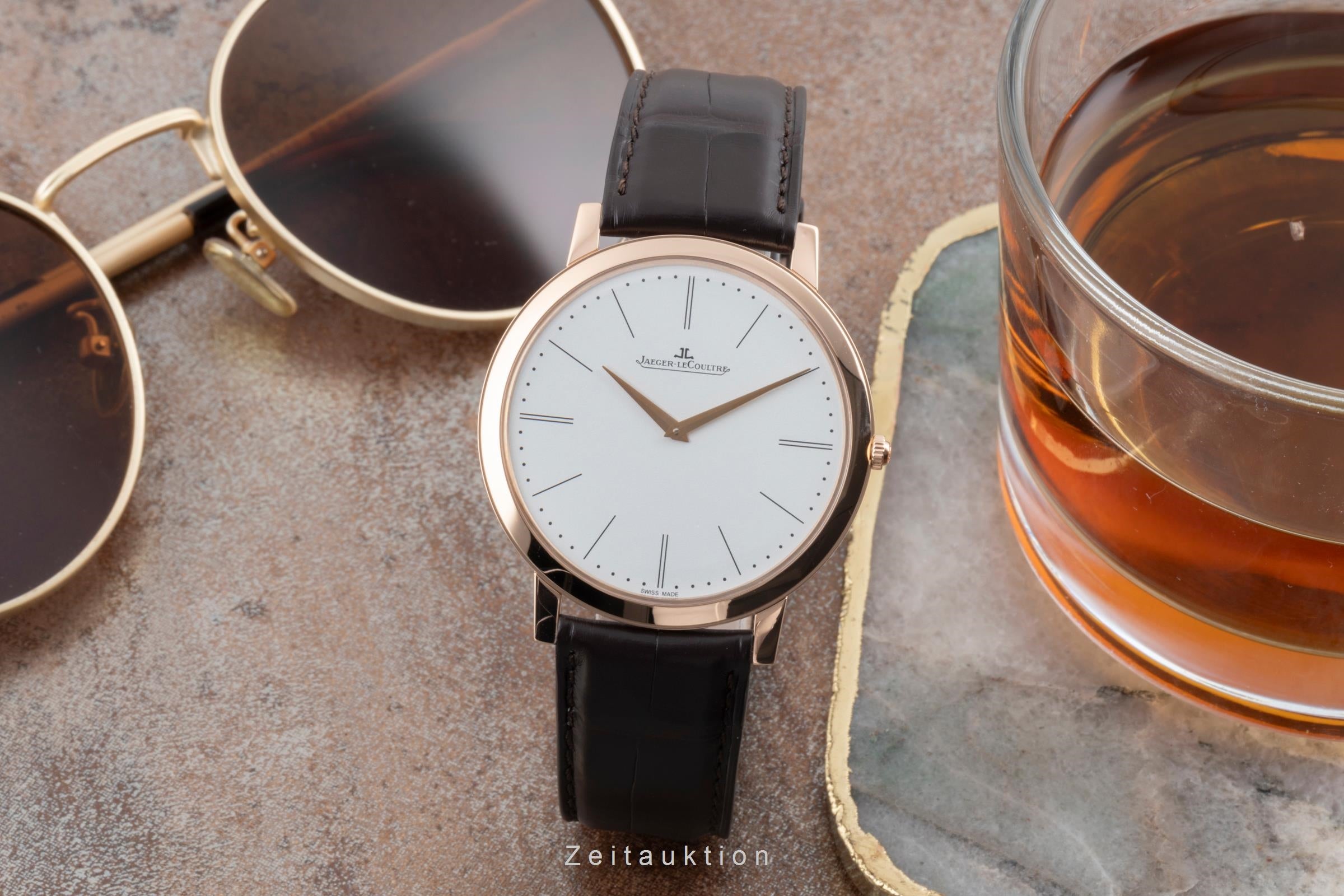 Jaeger LeCoultre Master Ultra Thin oro rosado de 18 quilates cuerda manual reloj para caballeros Q1292520  ,120.2.79  [2506392]