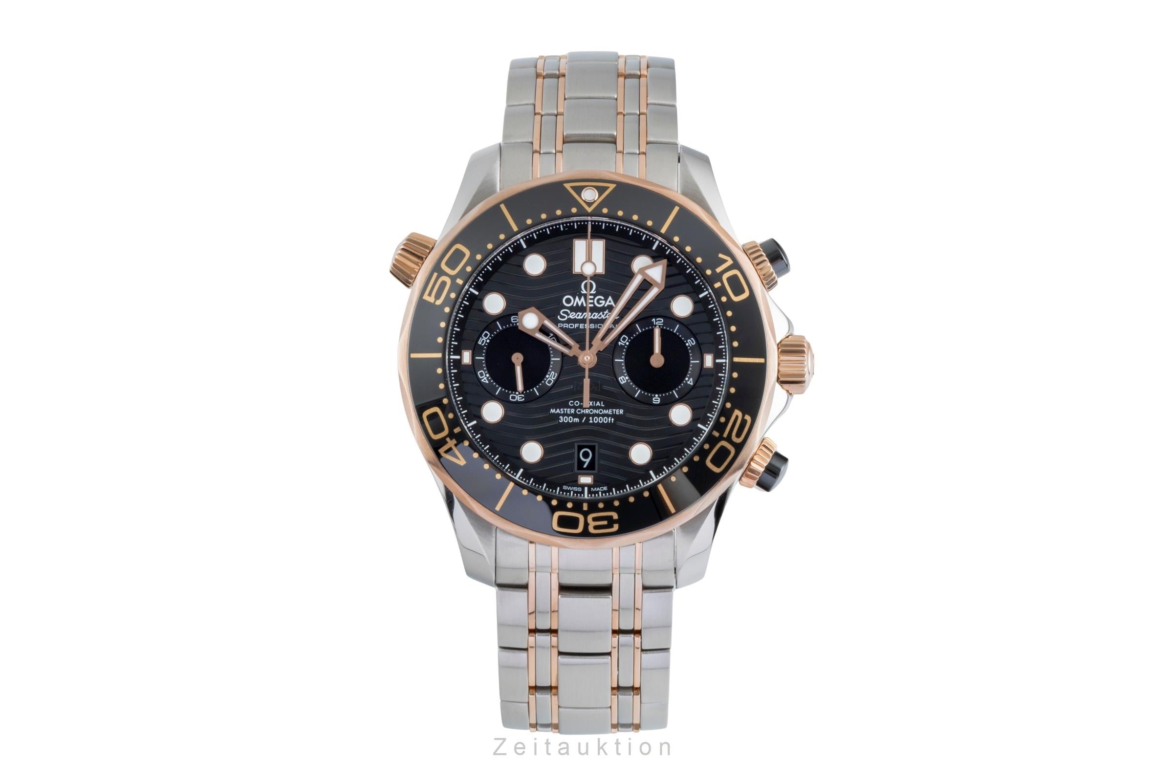 Omega Seamaster Chronograph Stahl / Gold Automatik Ref. 210.20.44.51.01.001 B&P [2506393]