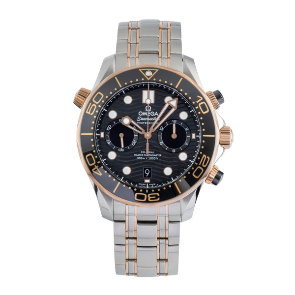 Omega Seamaster Chronograph Stahl / Gold Automatik Ref. 210.20.44.51.01.001 B&P [2506393]