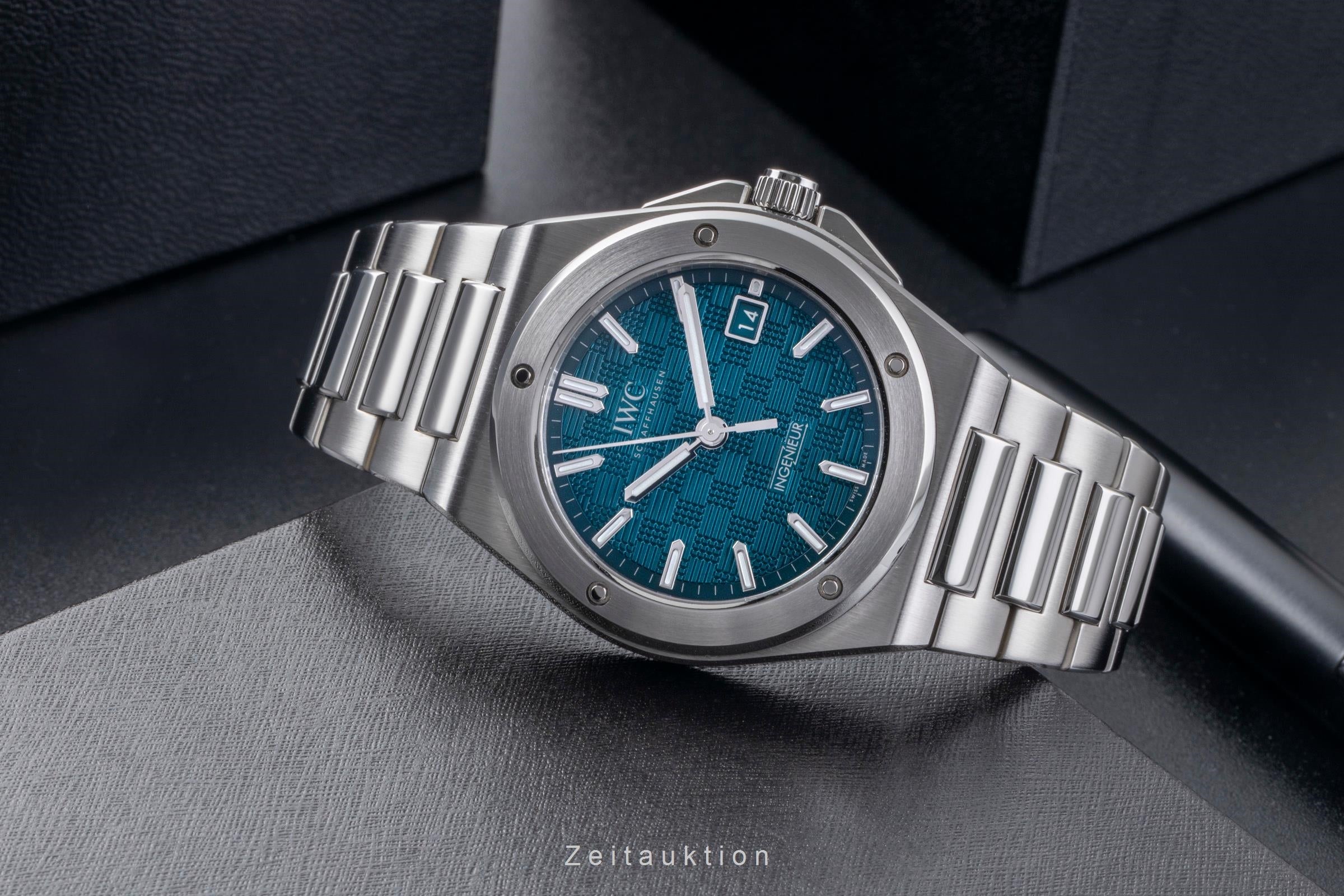 IWC Ingenieur 40 Aqua Blue Stahl Automatik Herrenuhr Ref. IW328903 Box & Papiere [2506394]