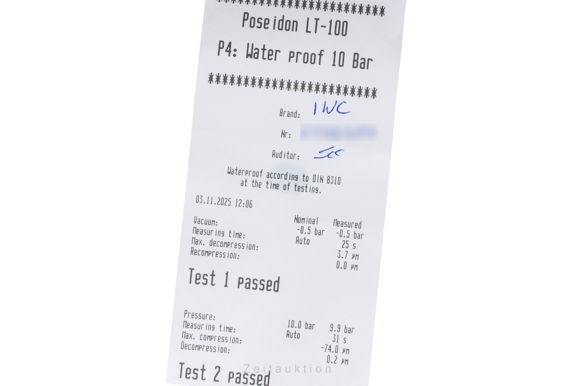 IWC Ingenieur 40 Aqua Blue Stahl Automatik Herrenuhr Ref. IW328903 Box & Papiere [2506394]