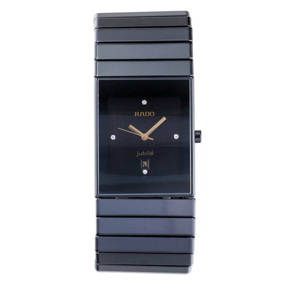 Rado Diastar Ceramica ceramic / titanium quartz men's watch 01.152.0347.3.071  [2506400]