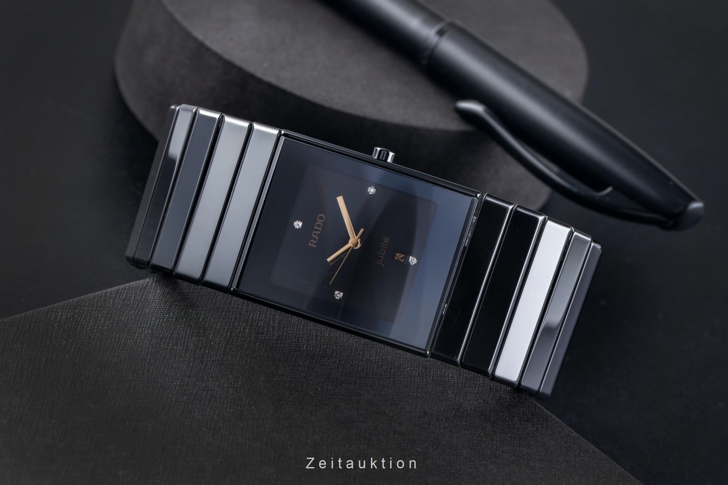 Rado Diastar Ceramica ceramic / titanium quartz men's watch 01.152.0347.3.071  [2506400]