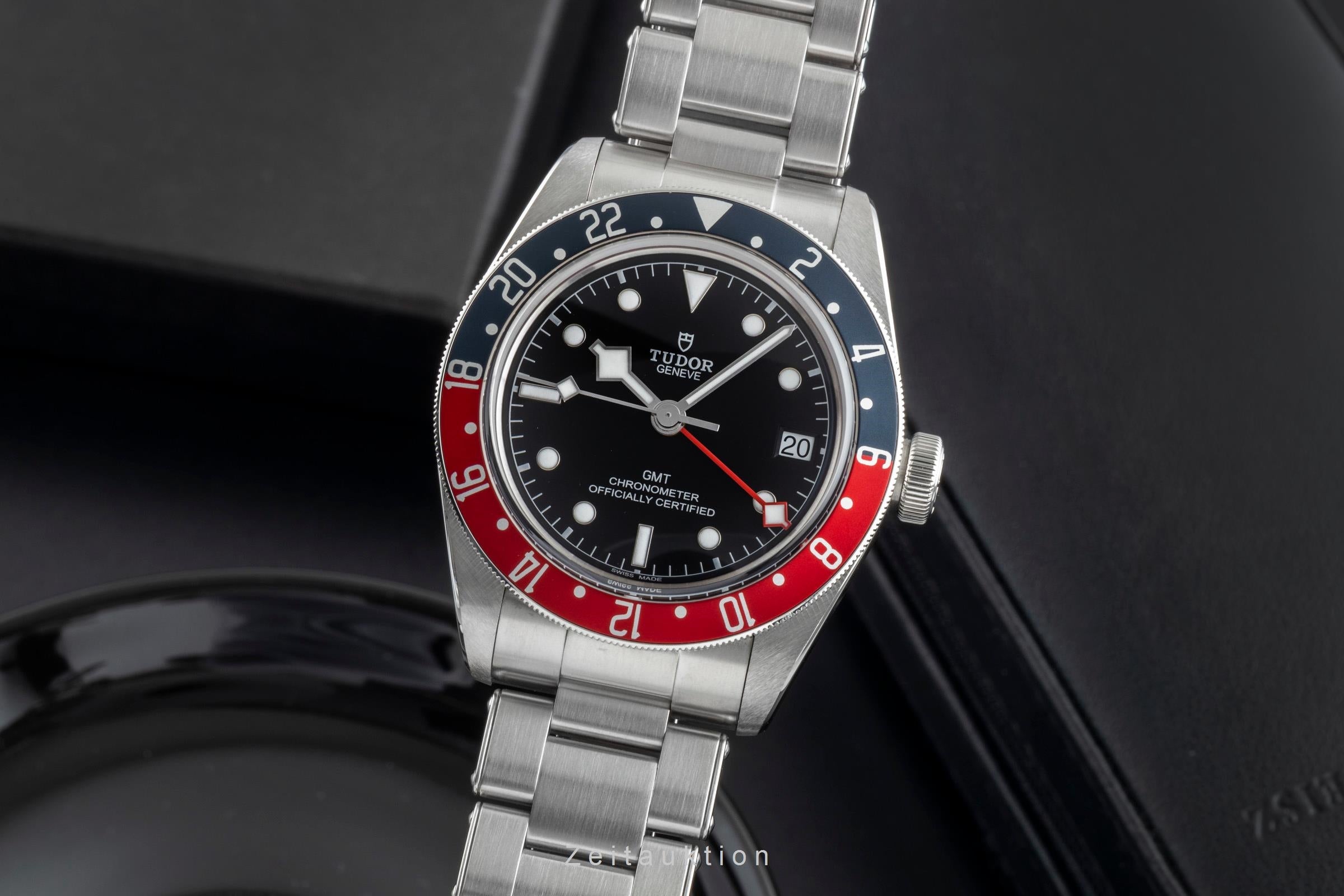 Tudor Black Bay GMT Edelstahl Automatik Herrenuhr Ref. 79830RB-0001 B&P  [2506404]