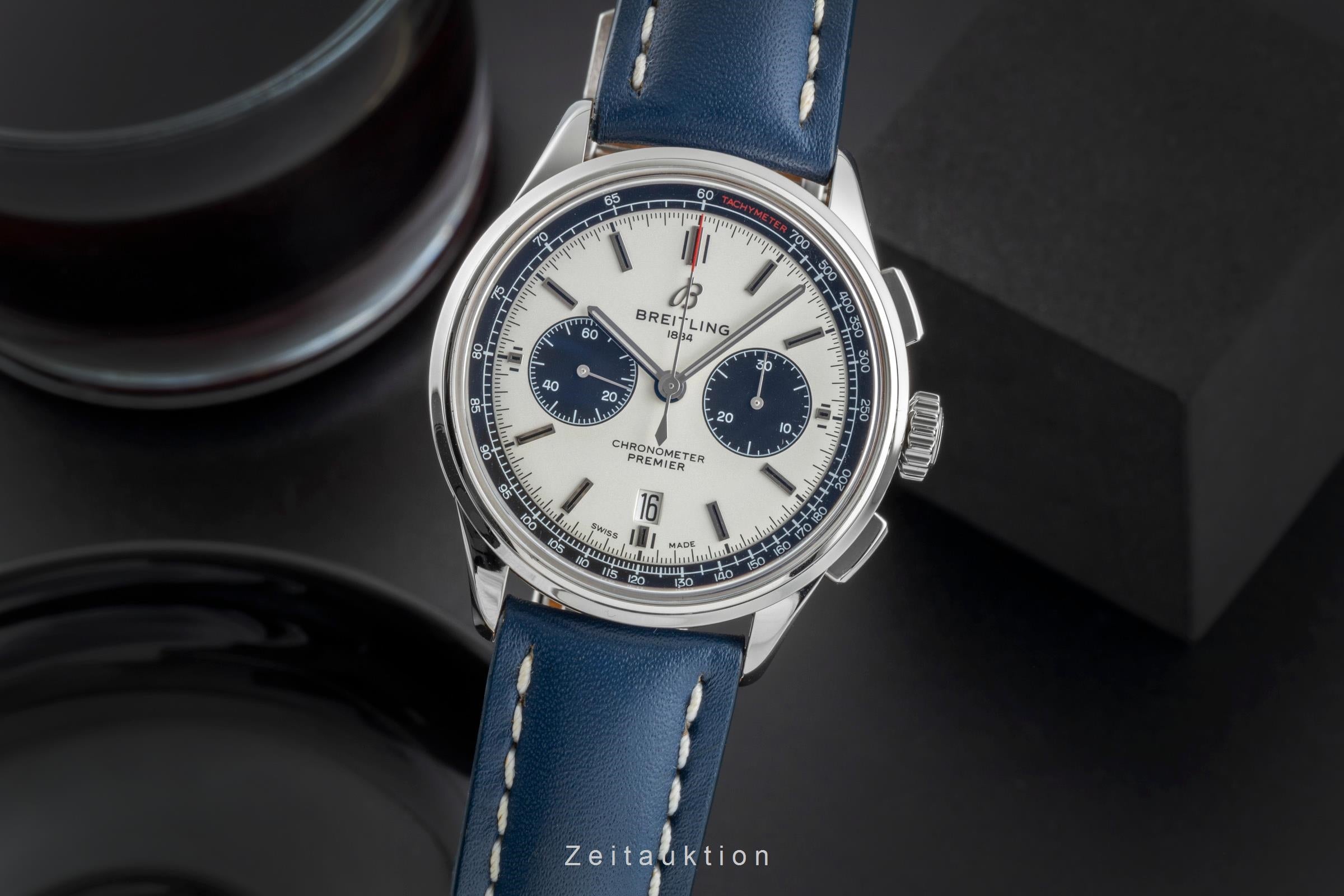 Breitling Premier chronograph steel automatic men's watch AB0118221G1P2 LP: 8750EUR  [2506410]