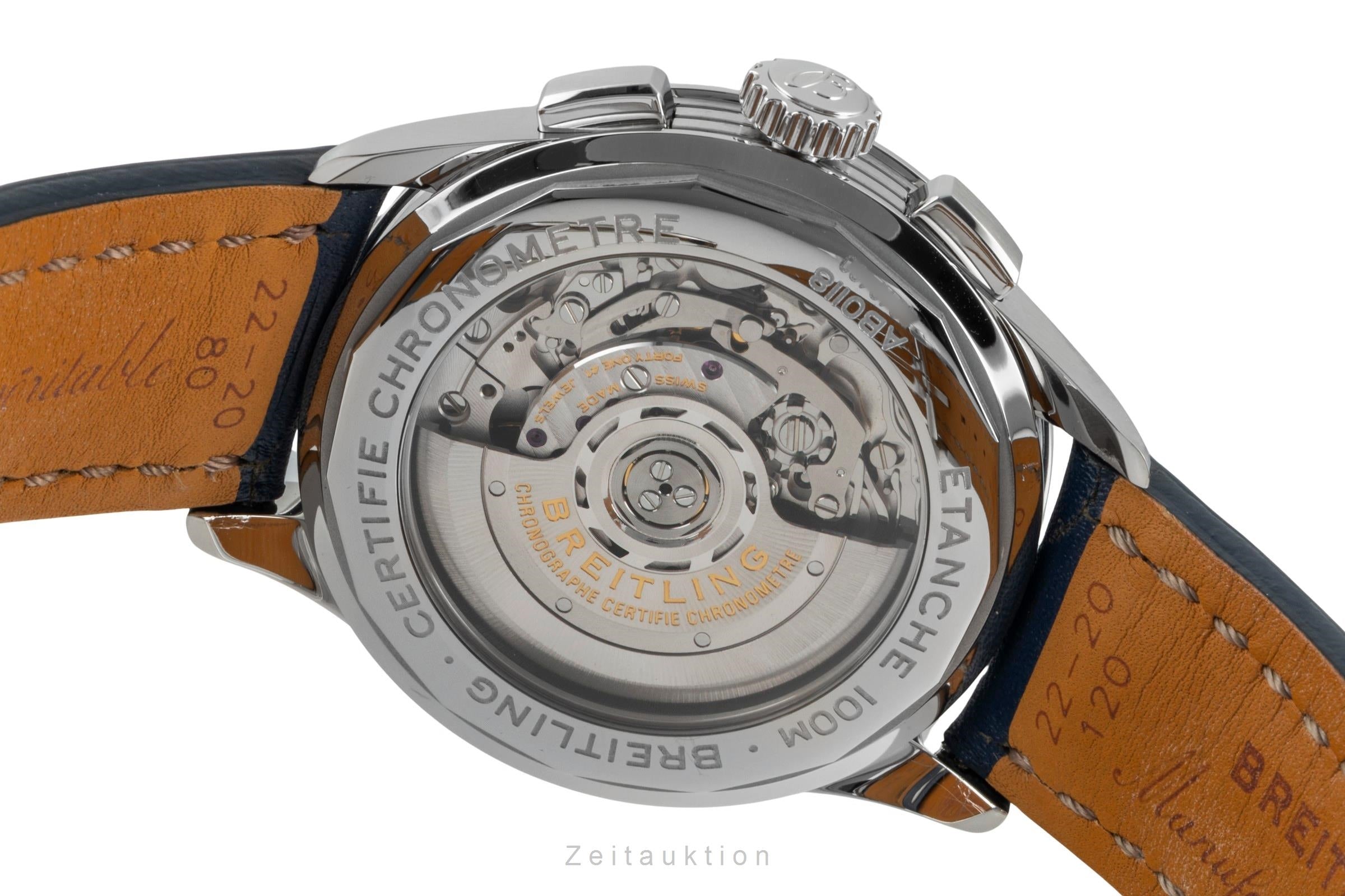 Breitling Premier cronógrafo acero automático reloj para caballeros AB0118221G1P2 LP: 8750EUR  [2506410]