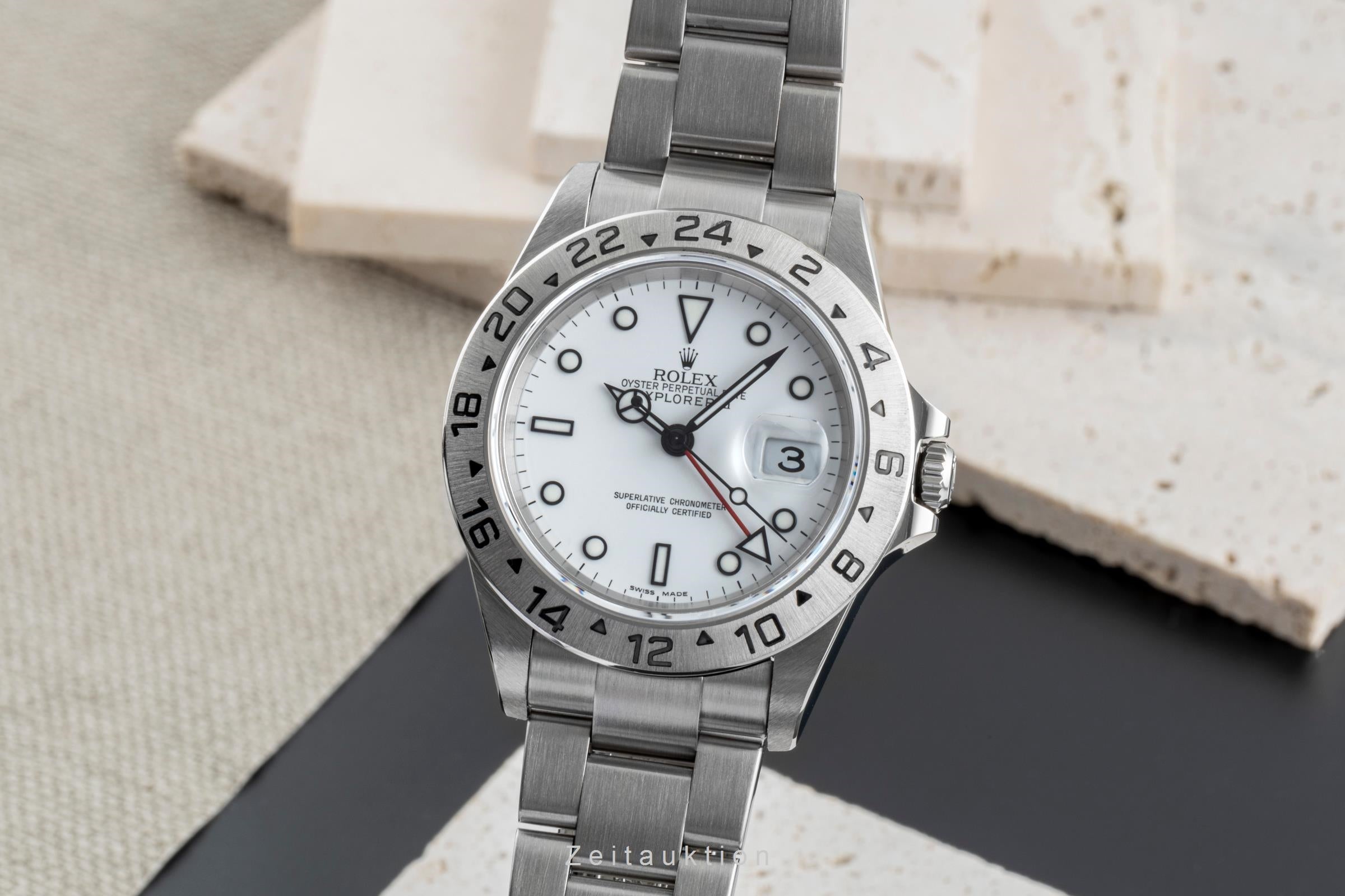 Rolex Explorer II acero automático reloj para caballeros 16570  [2506413]