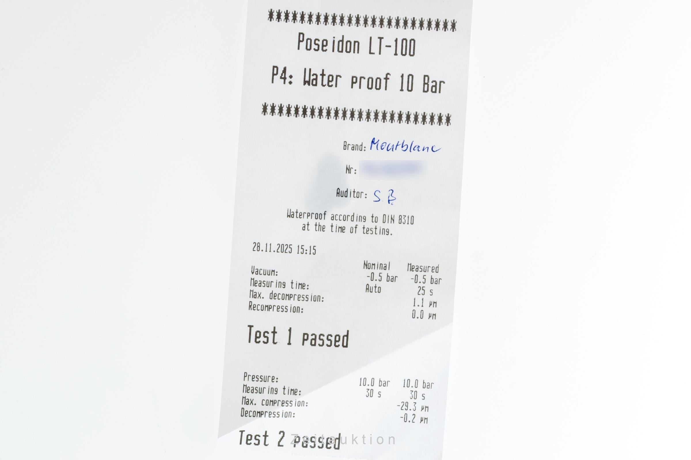 Montblanc Meisterstück acciaio automatismo orologio da uomo 7035  [2506415]