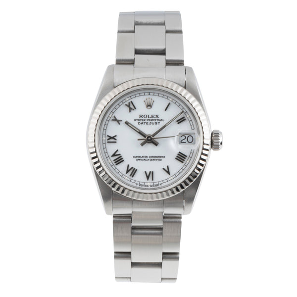 Rolex Datejust acier / or blanc automatique montre pour hommes 68274  [2506417]