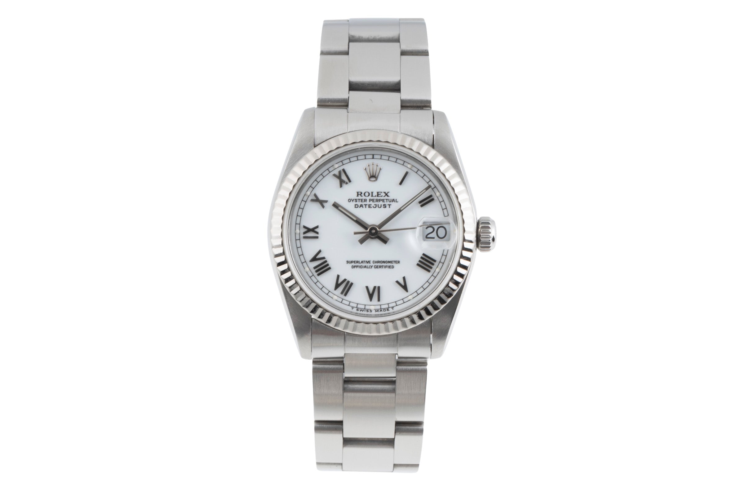 Rolex Datejust acier / or blanc automatique montre pour hommes 68274  [2506417]