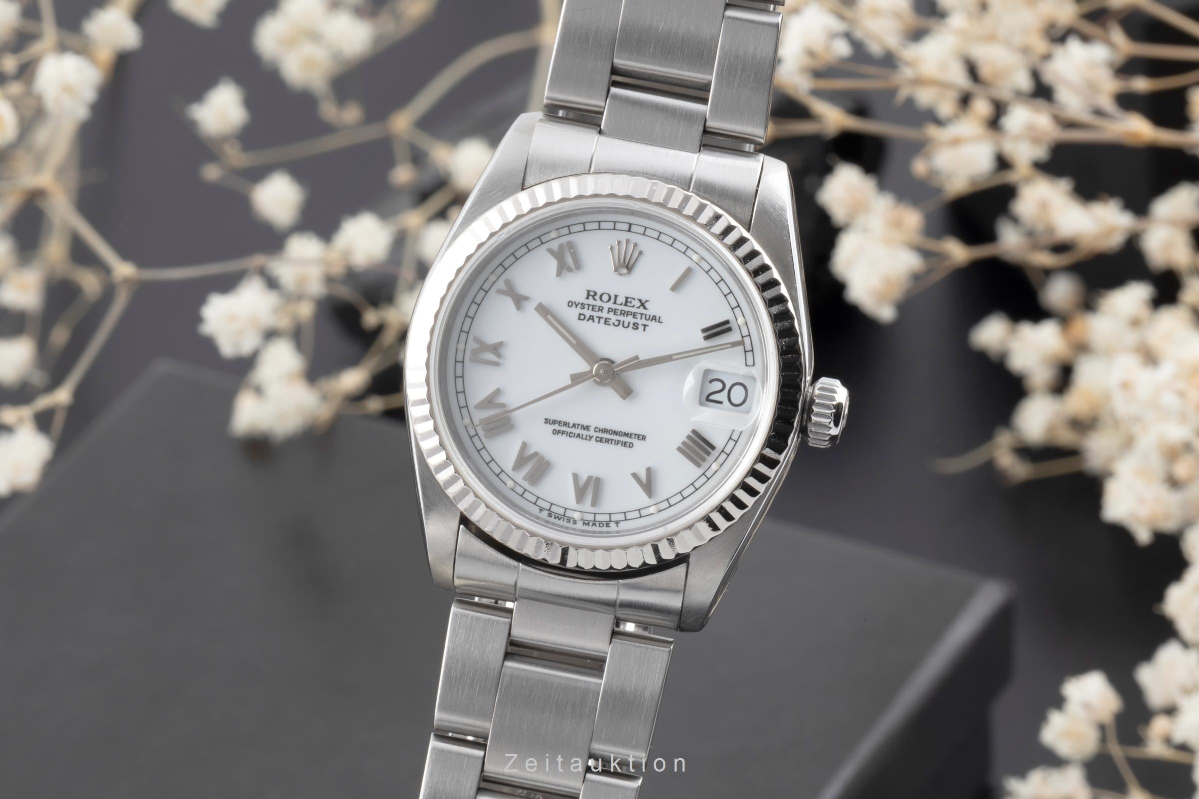 Rolex Datejust acier / or blanc automatique montre pour hommes 68274  [2506417]