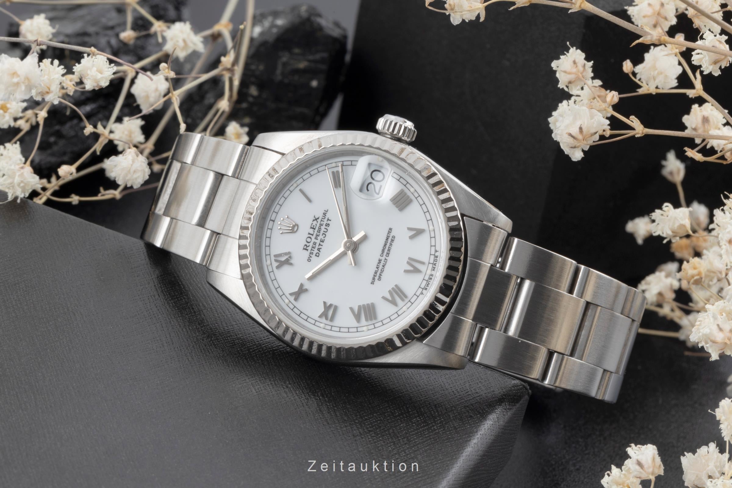 Rolex Datejust acier / or blanc automatique montre pour hommes 68274  [2506417]