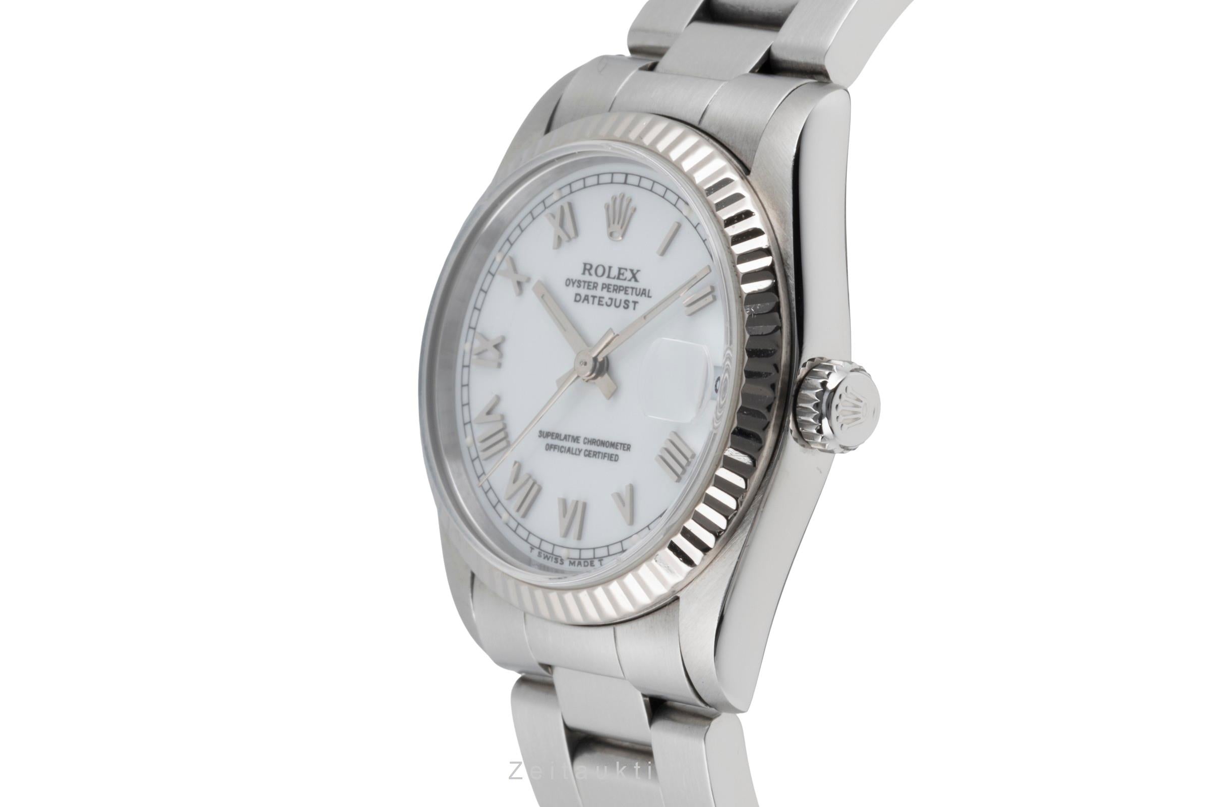 Rolex Datejust acier / or blanc automatique montre pour hommes 68274  [2506417]
