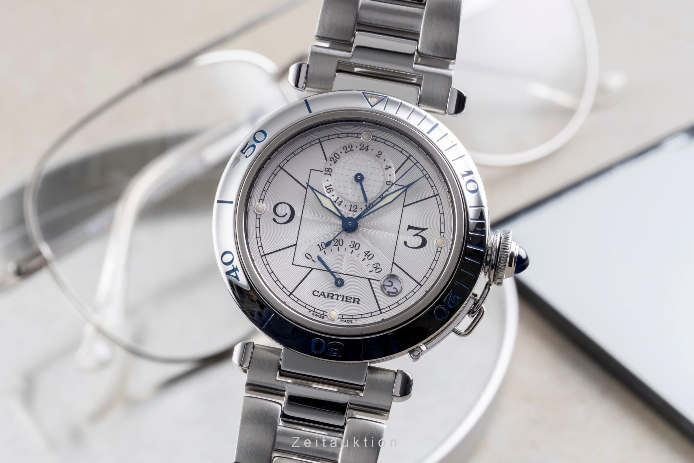 Cartier Pasha acier automatique montre pour hommes W31037H3  [2506421]