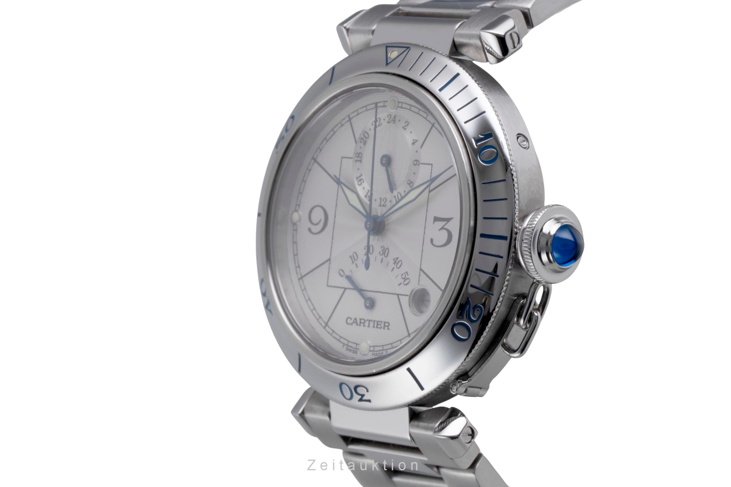 Cartier Pasha acier automatique montre pour hommes W31037H3  [2506421]