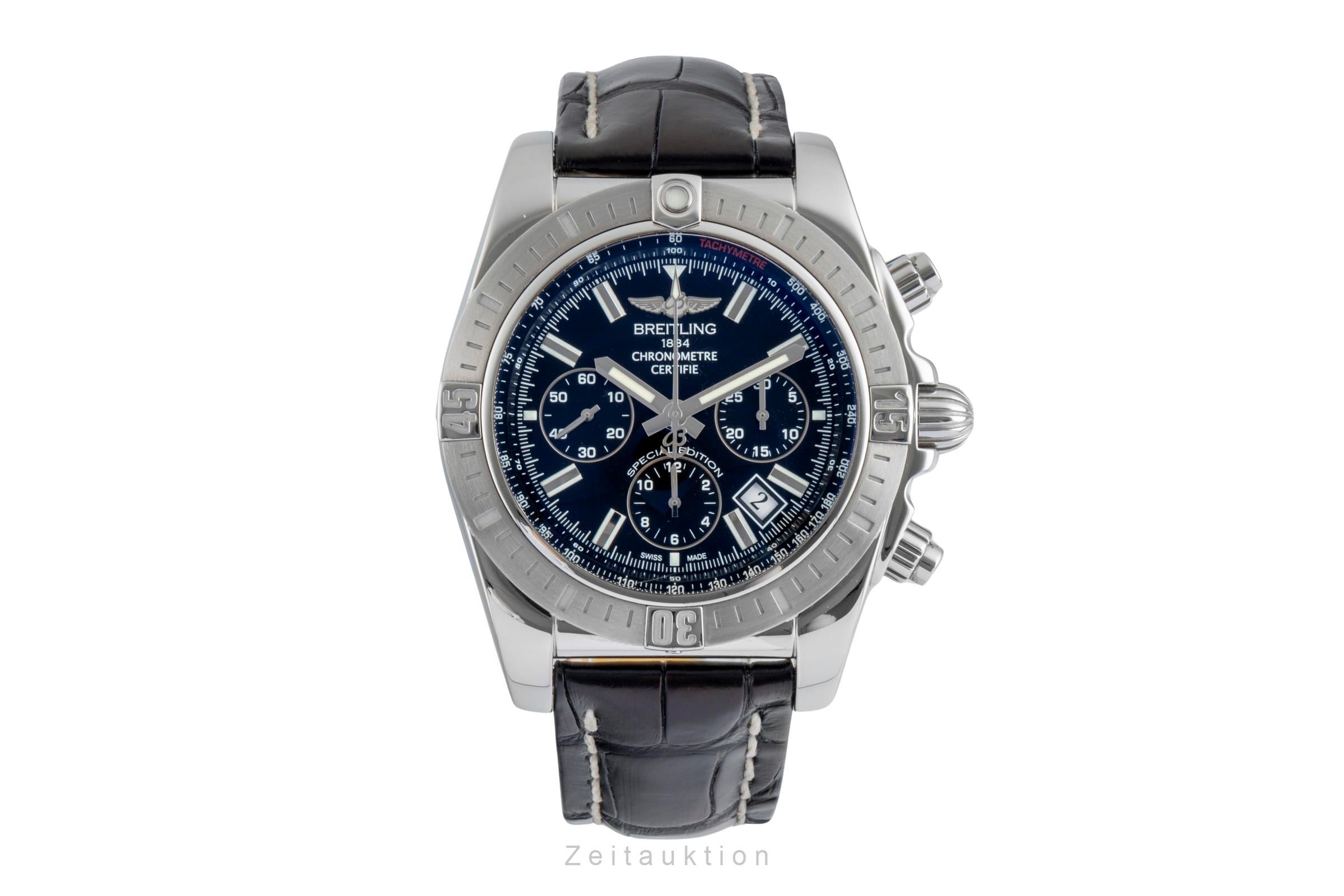 Breitling Chronomat 44 Chronograph Stahl Automatik Ref. AB011511/BF70 B&P 2017 [2506424]