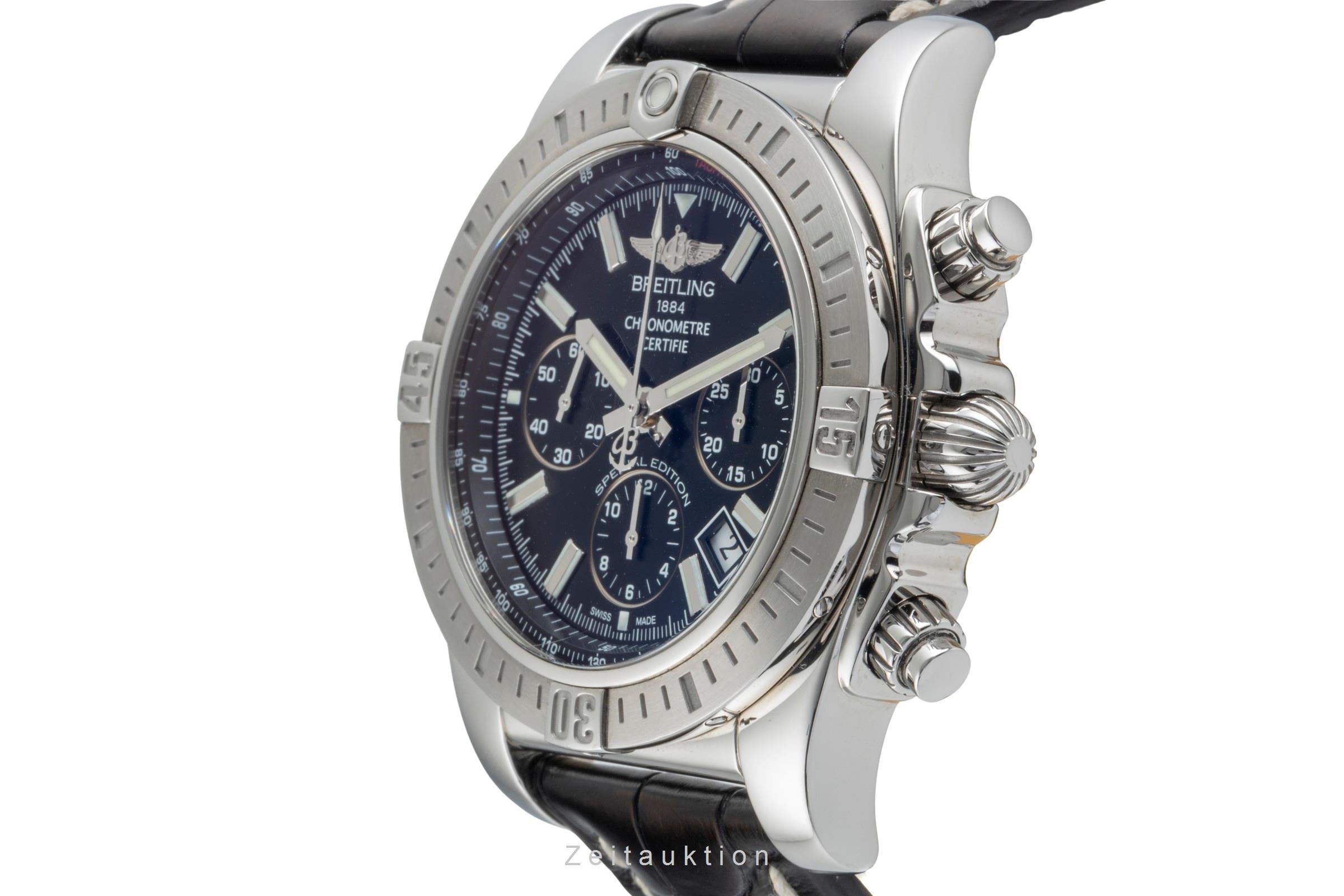 Breitling Chronomat 44 Chronograph Stahl Automatik Ref. AB011511/BF70 B&P 2017 [2506424]