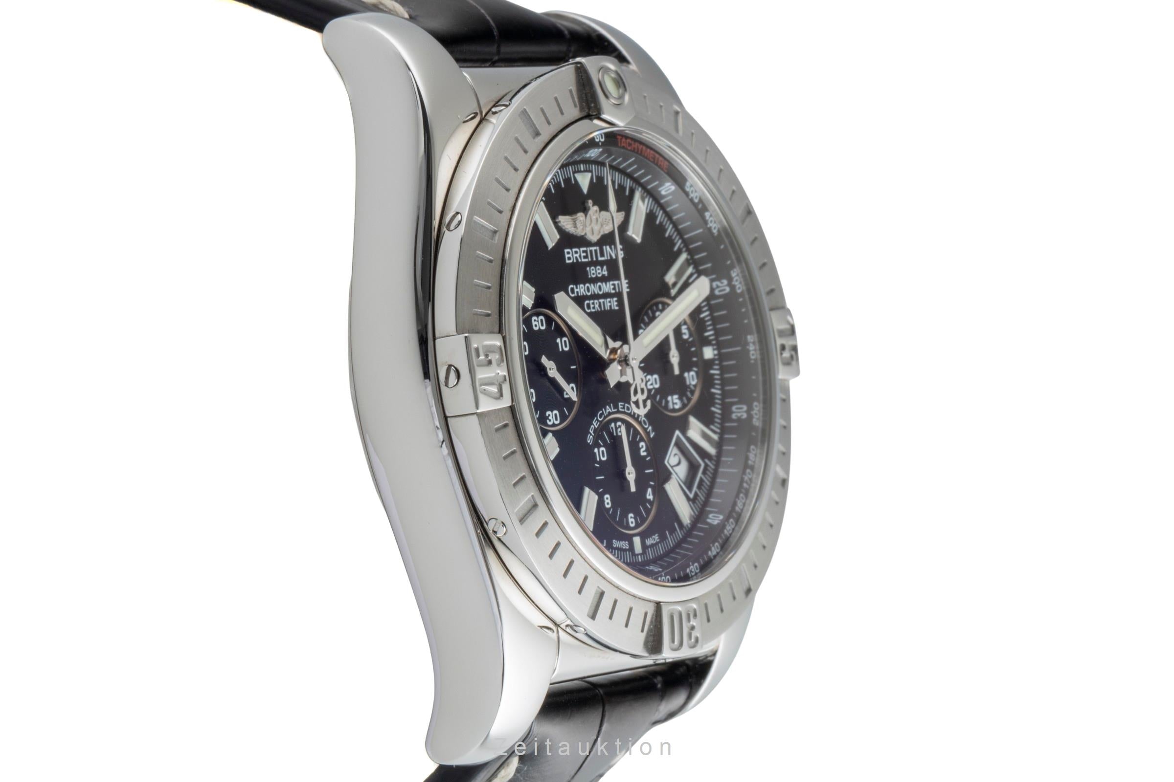 Breitling Chronomat 44 Chronograph Stahl Automatik Ref. AB011511/BF70 B&P 2017 [2506424]