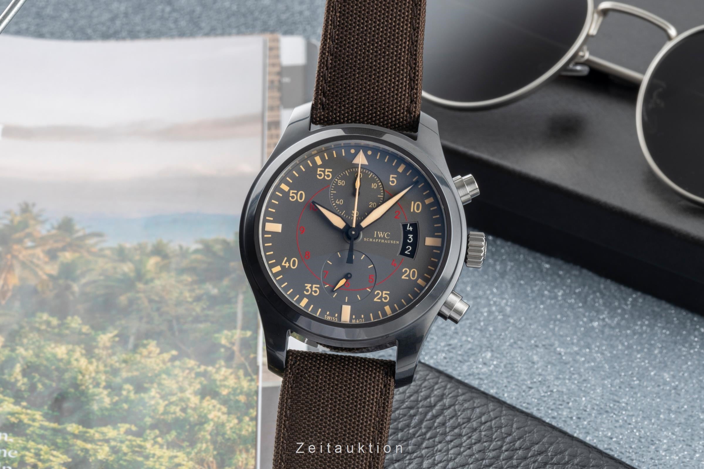 IWC Fliegerchronograph chronographe céramique / titane automatique montre pour hommes IW388002  [2506425]