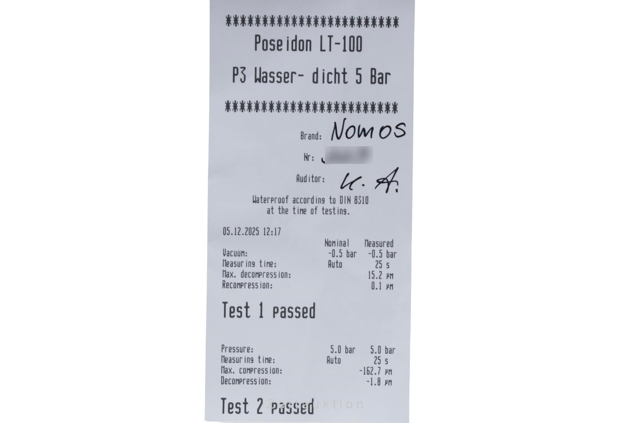 Nomos Neomatik steel automatic men's watch 142 LP: 3340EUR  [2506432]