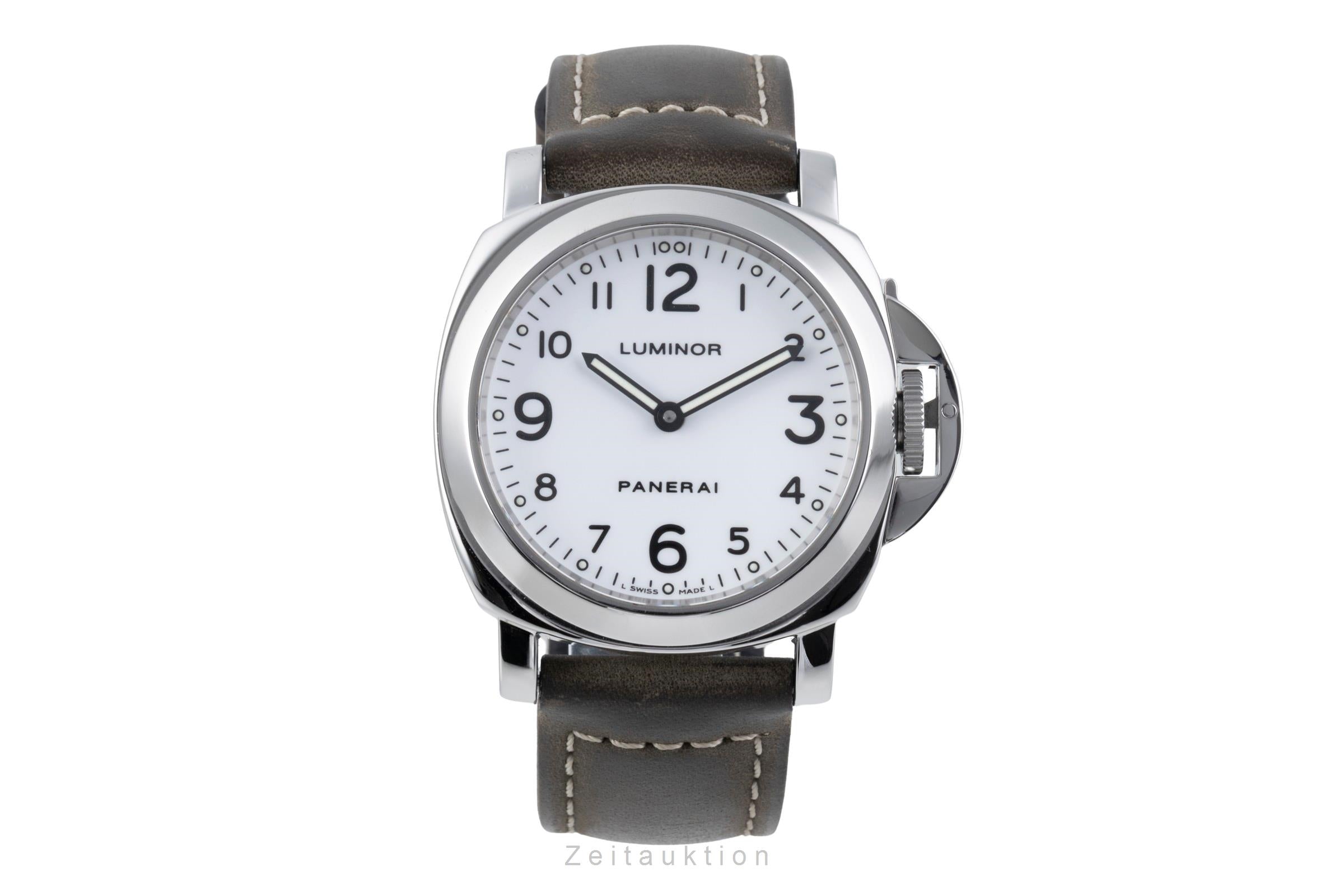 Panerai Luminor Base Handaufzug Herrenuhr Edelstahl Ref. PAM00010 [2506440]