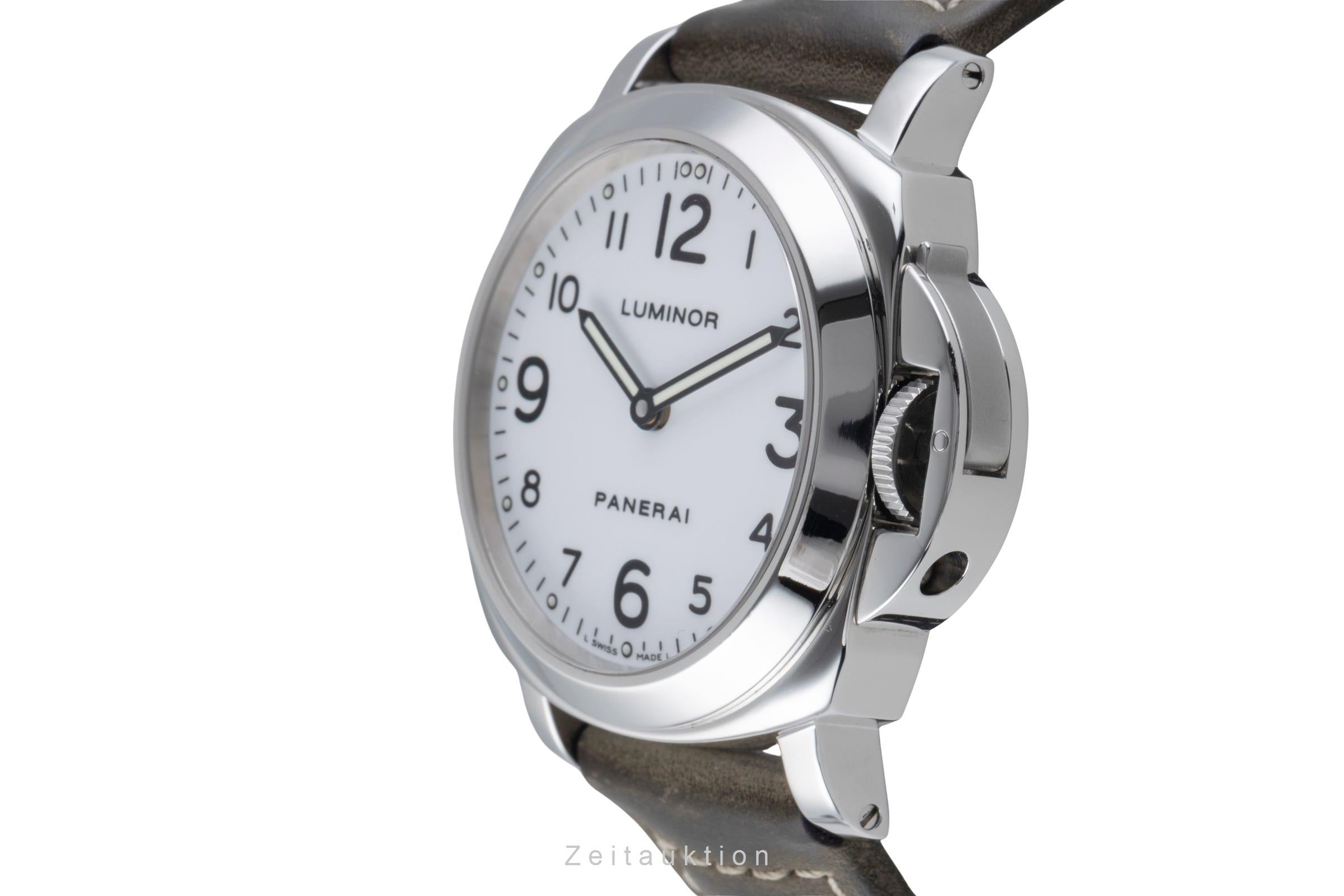 Panerai Luminor Base Handaufzug Herrenuhr Edelstahl Ref. PAM00010 [2506440]