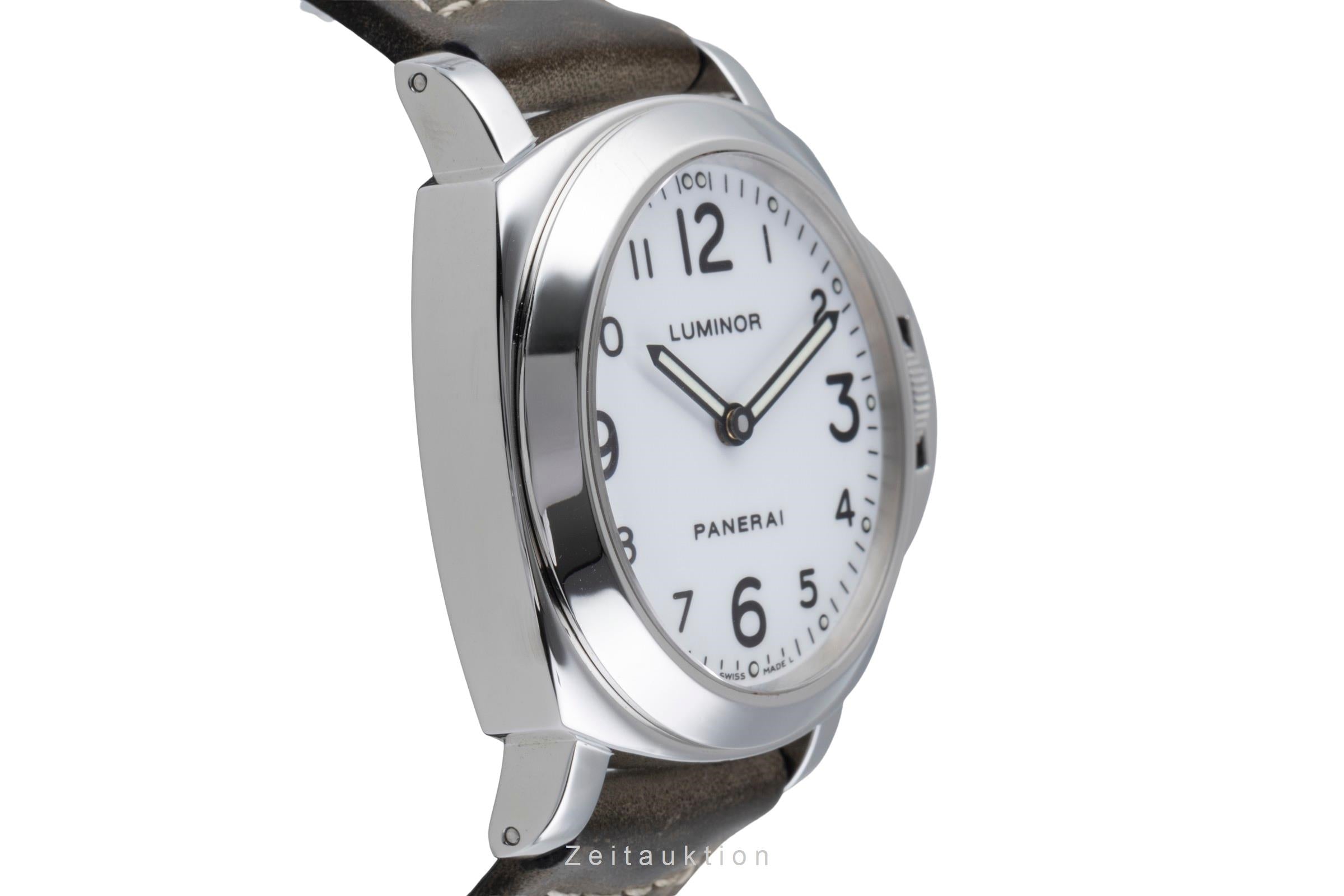 Panerai Luminor Base Handaufzug Herrenuhr Edelstahl Ref. PAM00010 [2506440]