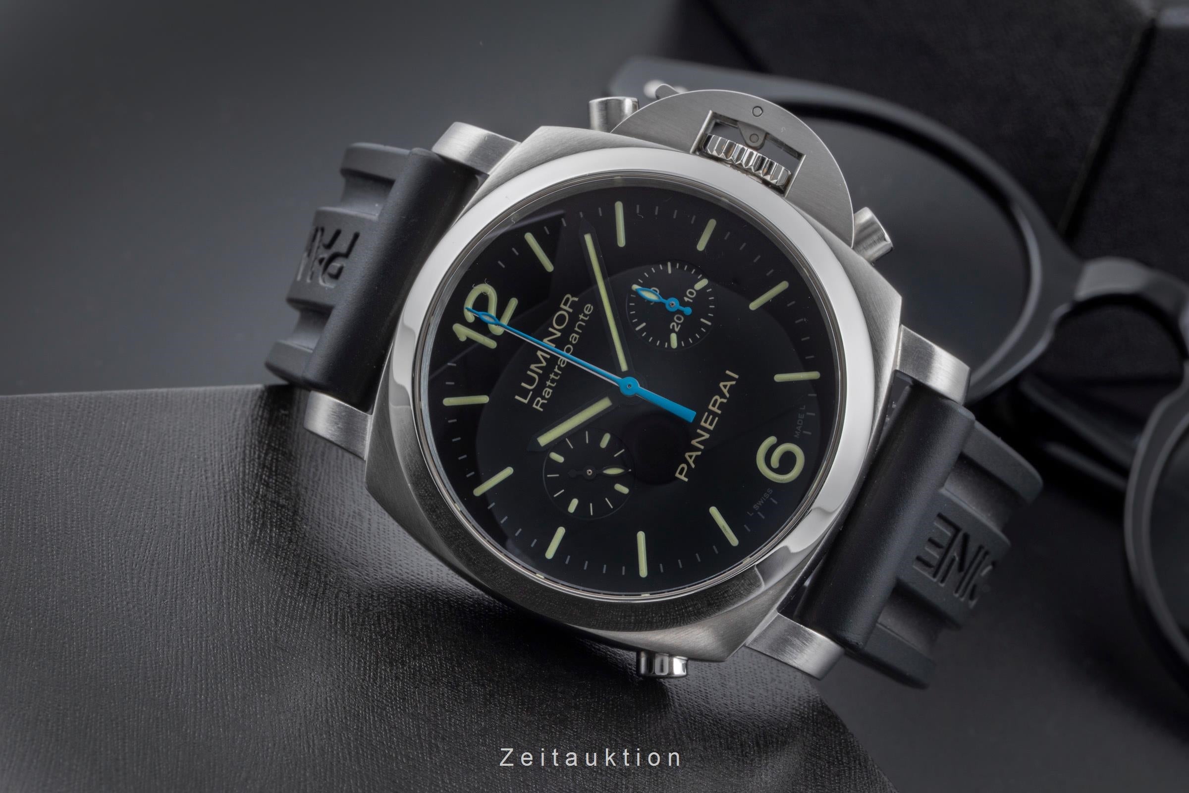 Panerai Luminor  chronographe acier automatique montre pour hommes PAM00362  [2506443]