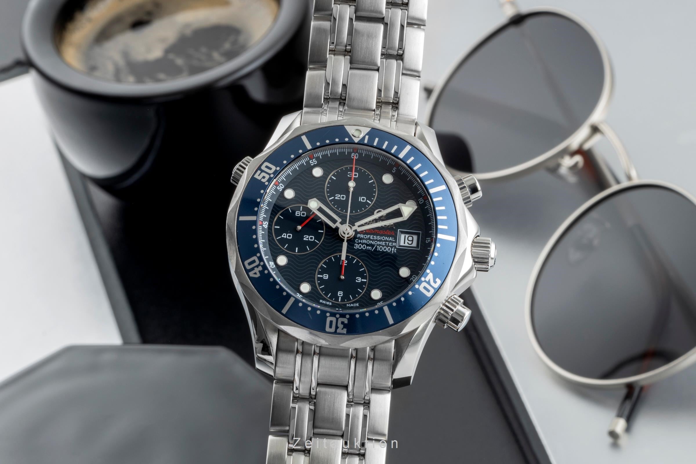 Omega Seamaster chronographe acier automatique montre pour hommes 2225.80.00  [2506446]