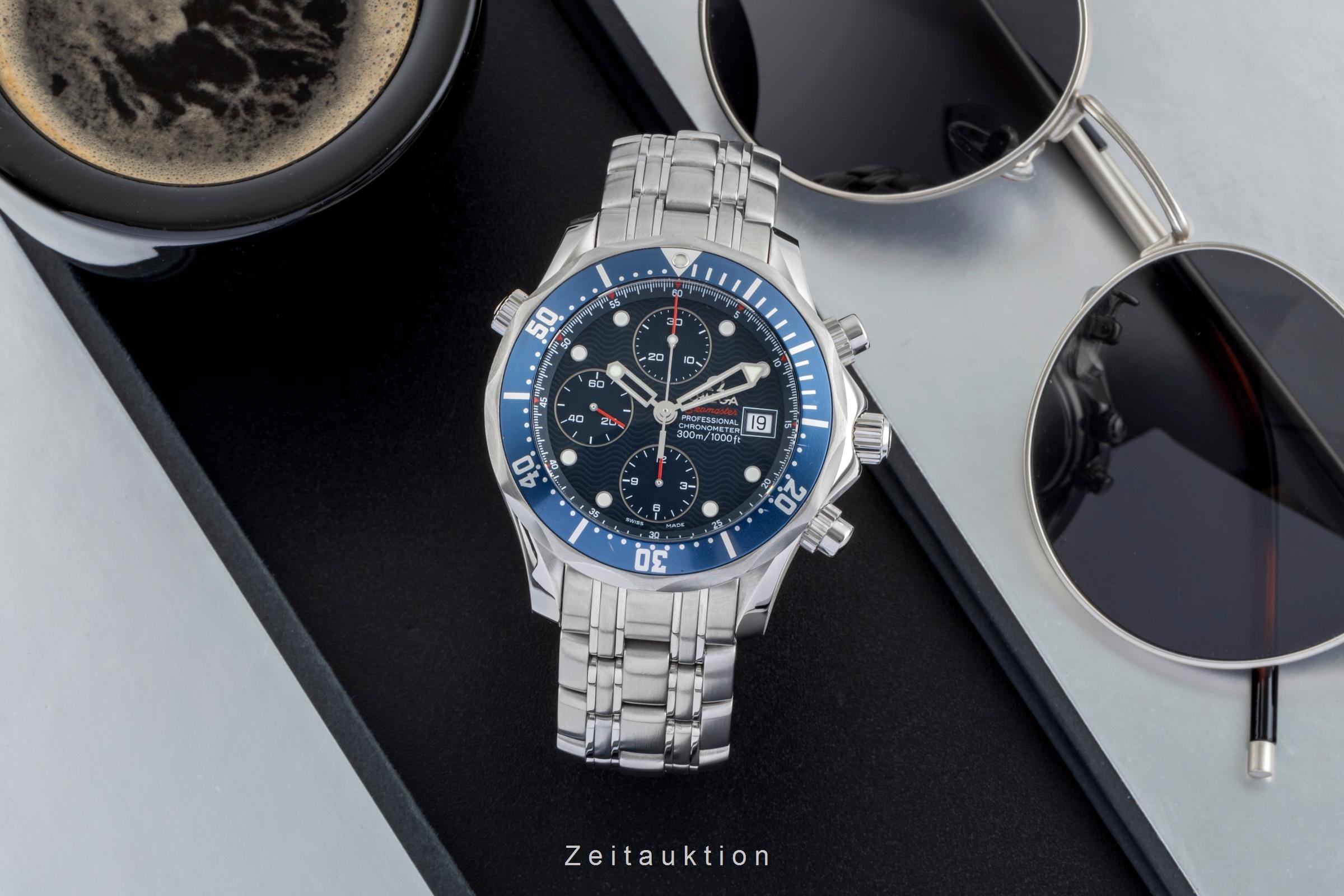 Omega Seamaster chronographe acier automatique montre pour hommes 2225.80.00  [2506446]