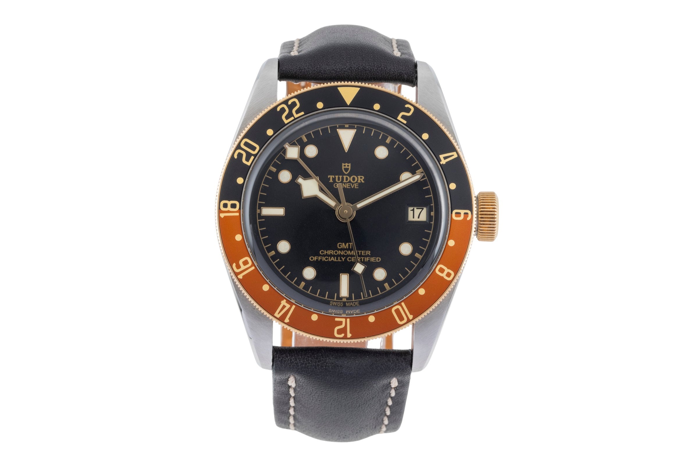 Tudor Black Bay acier / or  automatique montre pour hommes 79833MN LP: 4840EUR  [2506447]