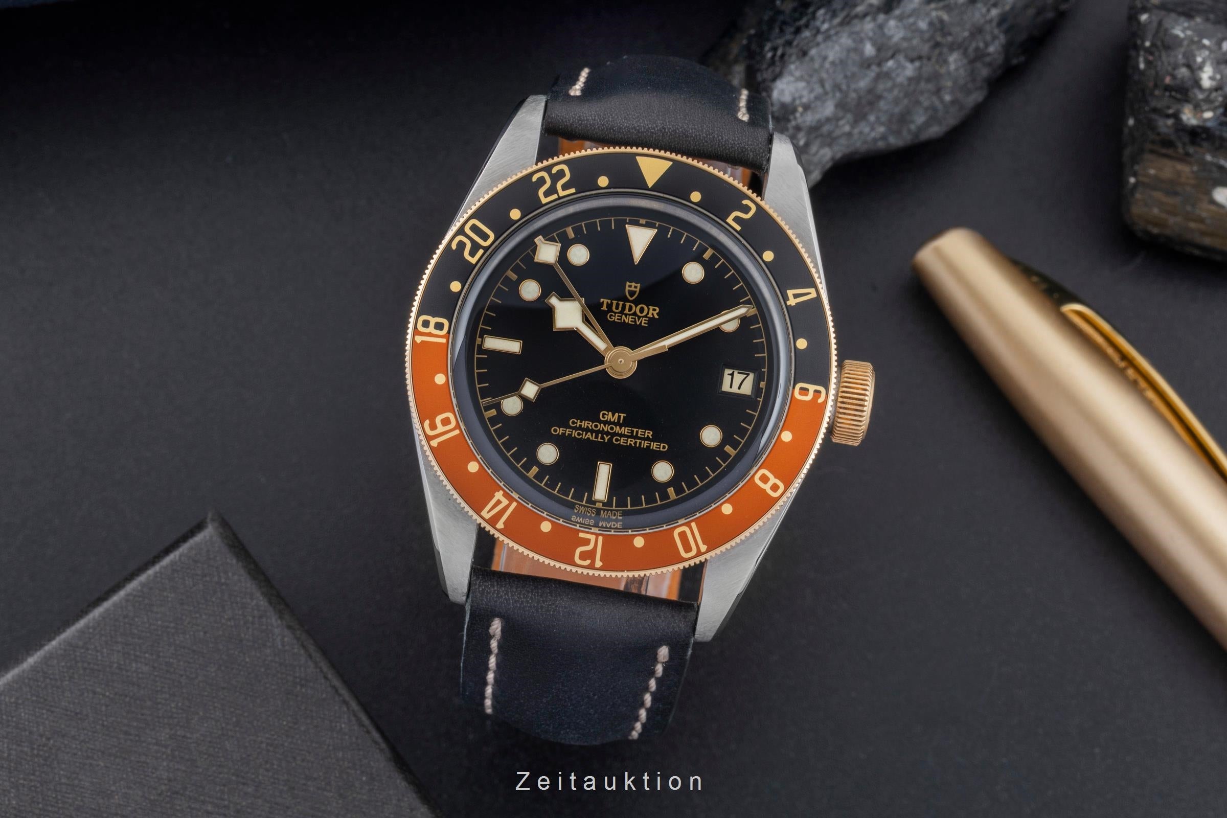 Tudor Black Bay acier / or  automatique montre pour hommes 79833MN LP: 4840EUR  [2506447]
