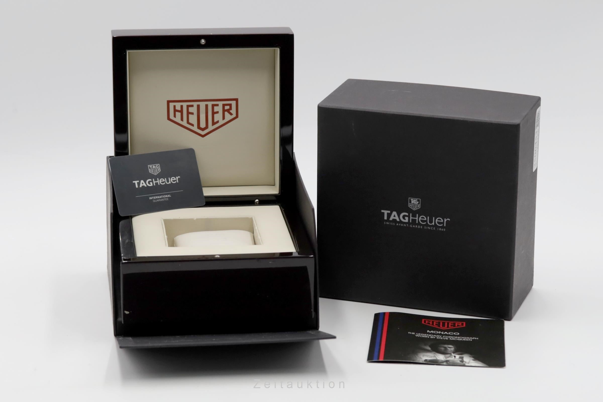 Tag Heuer Monaco cronógrafo acero automático reloj para caballeros CAW211P.FC6356 LP: 8100EUR  [2506453]