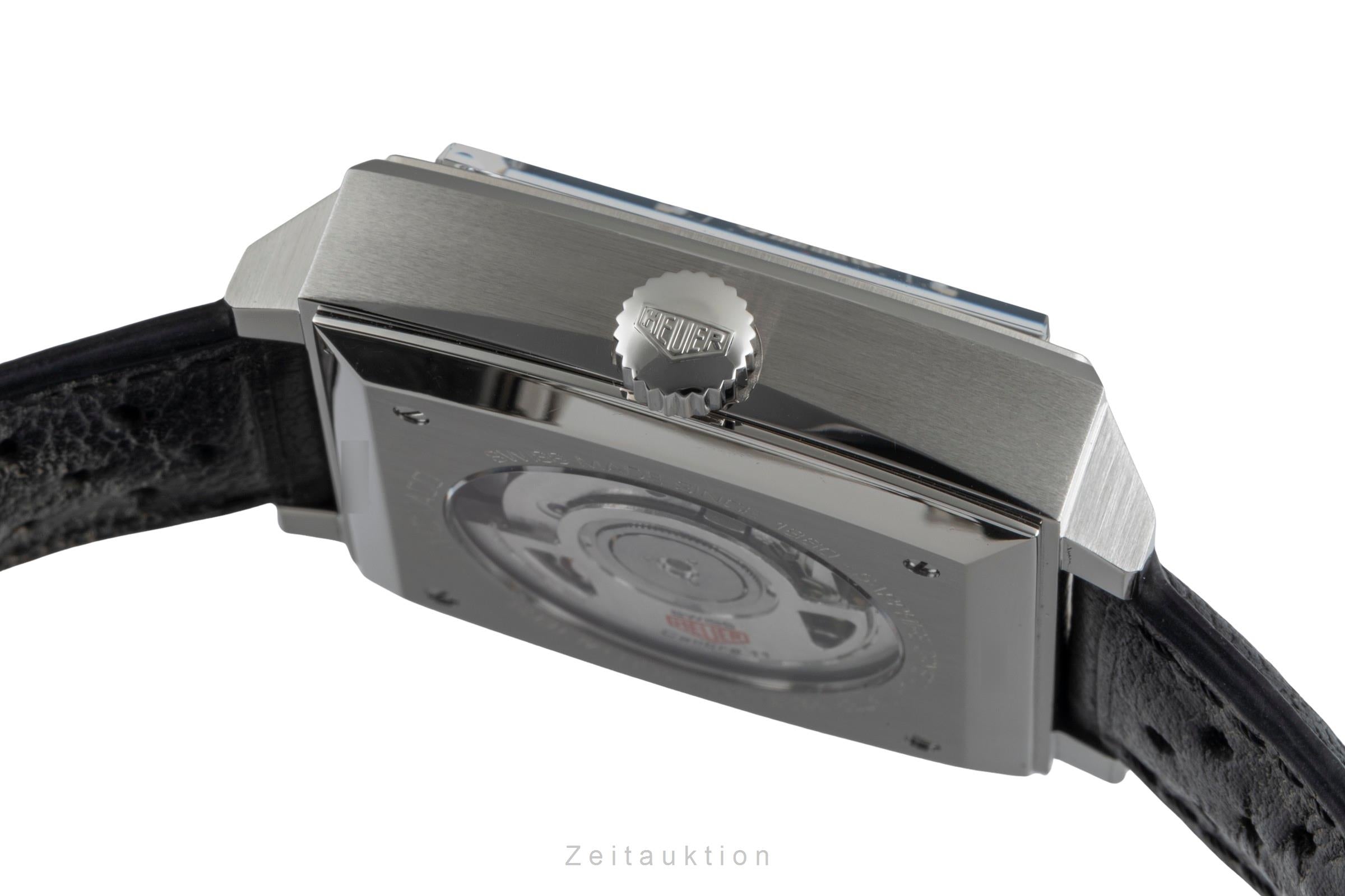 Tag Heuer Monaco cronógrafo acero automático reloj para caballeros CAW211P.FC6356 LP: 8100EUR  [2506453]