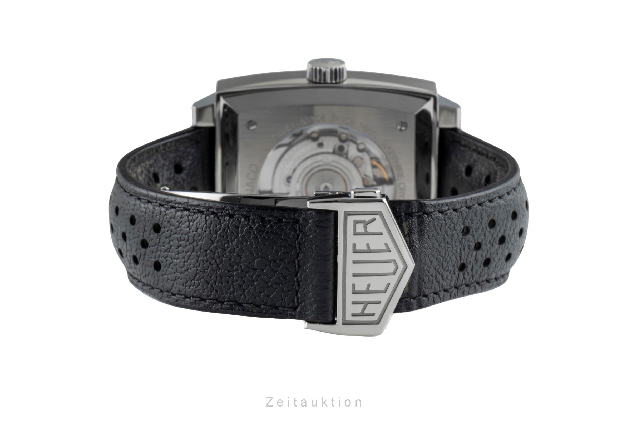 Tag Heuer Monaco cronógrafo acero automático reloj para caballeros CAW211P.FC6356 LP: 8100EUR  [2506453]