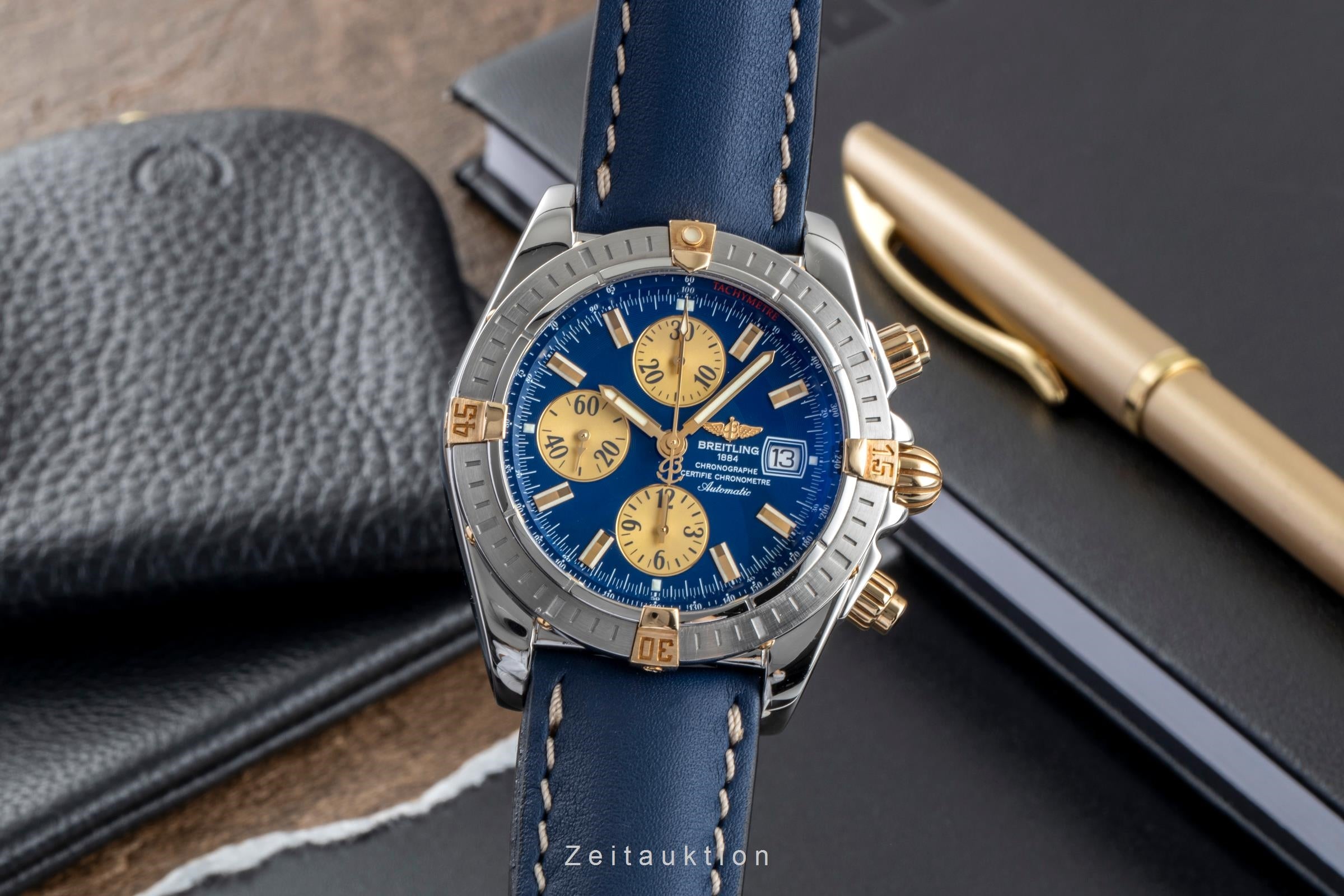 Breitling Chronomat Evolution Chronograph Stahl / Gold Ref. B13356 Papiere 2013 [2506457]