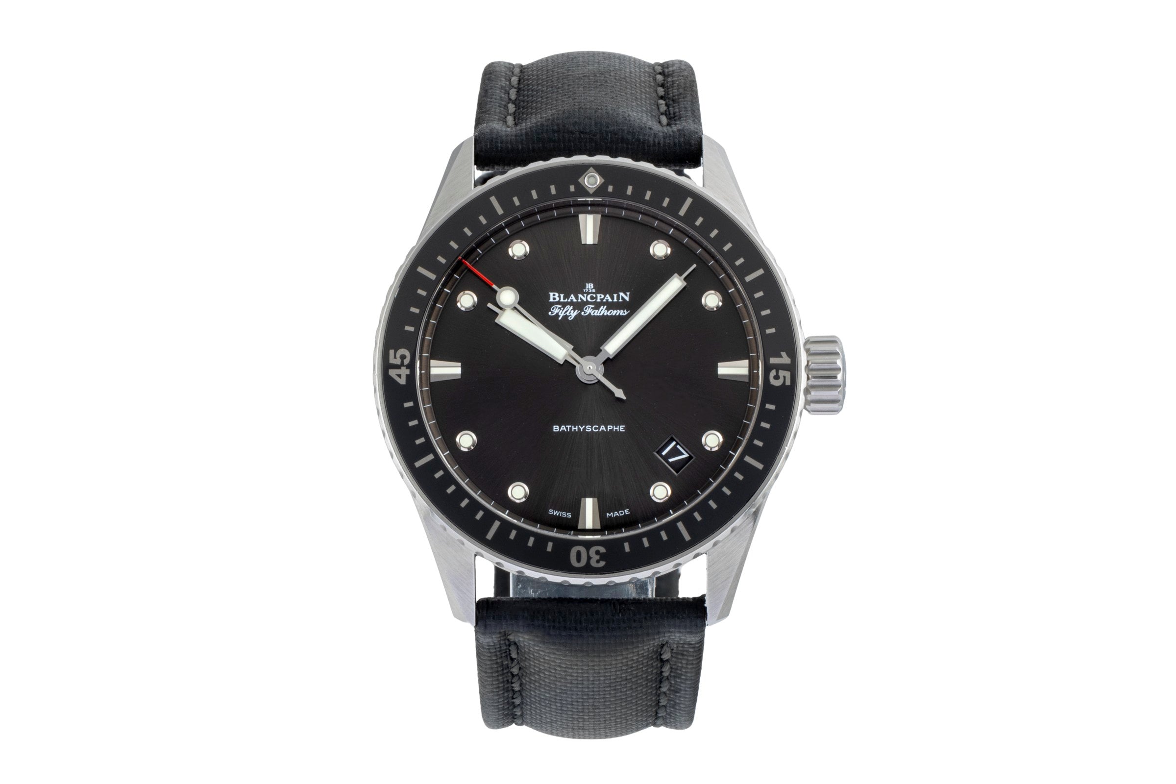 Blancpain Fifty Fathoms acier automatique montre pour hommes 5000-1110-B52A LP: 12050EUR  [2506458]