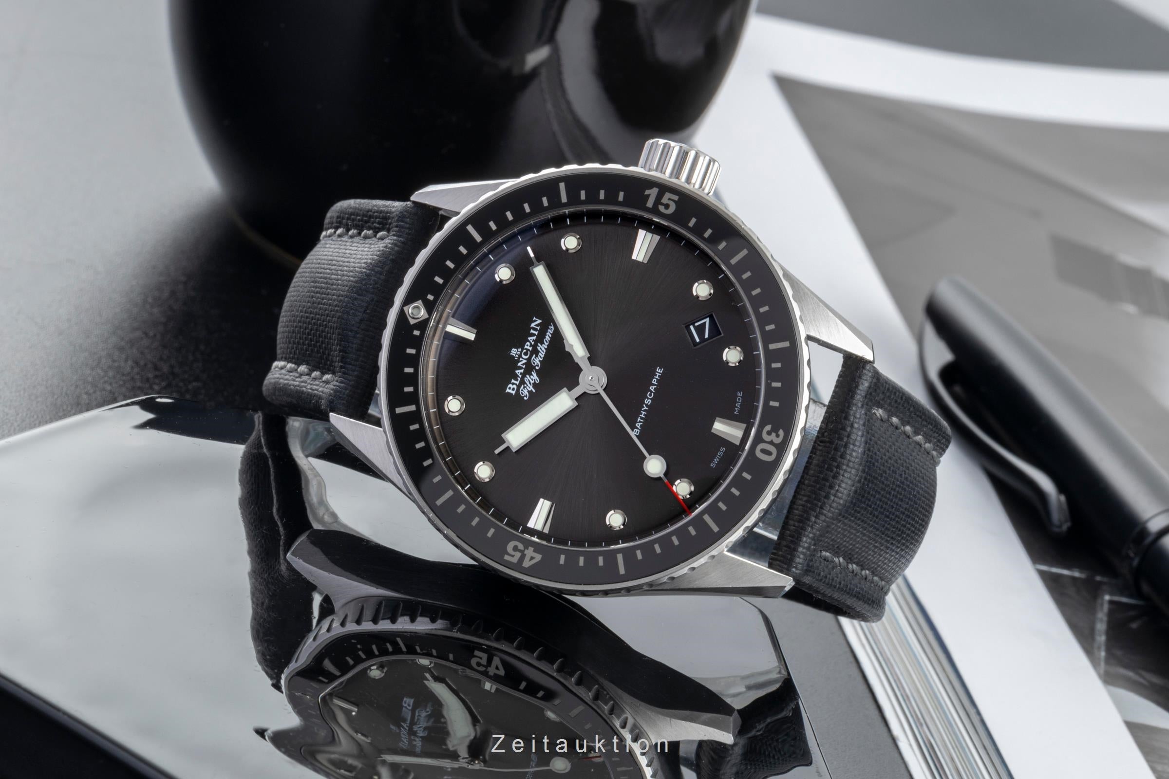 Blancpain Fifty Fathoms acero automático reloj para caballeros 5000-1110-B52A LP: 12050EUR  [2506458]